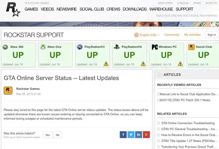Gta Online Server Issues, Rockstar Investigates