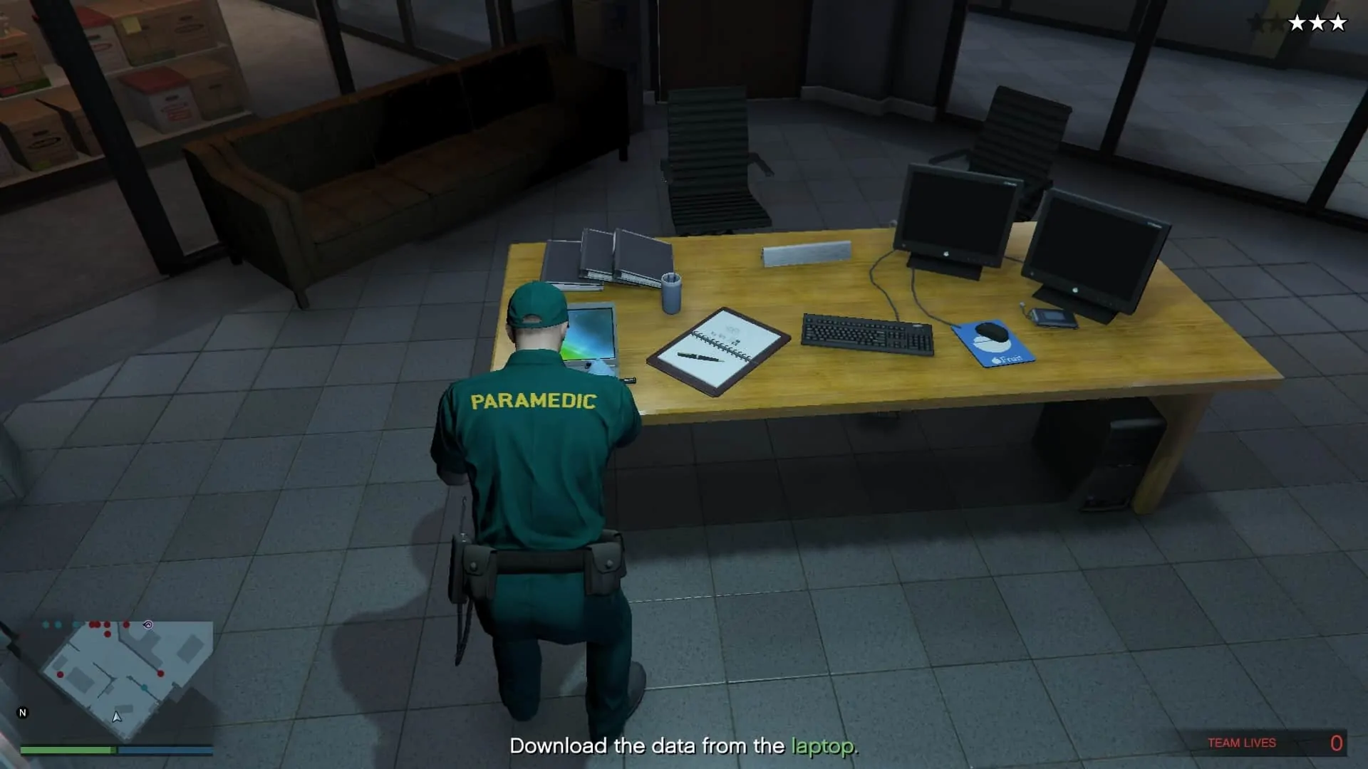 Laptop having confidential data