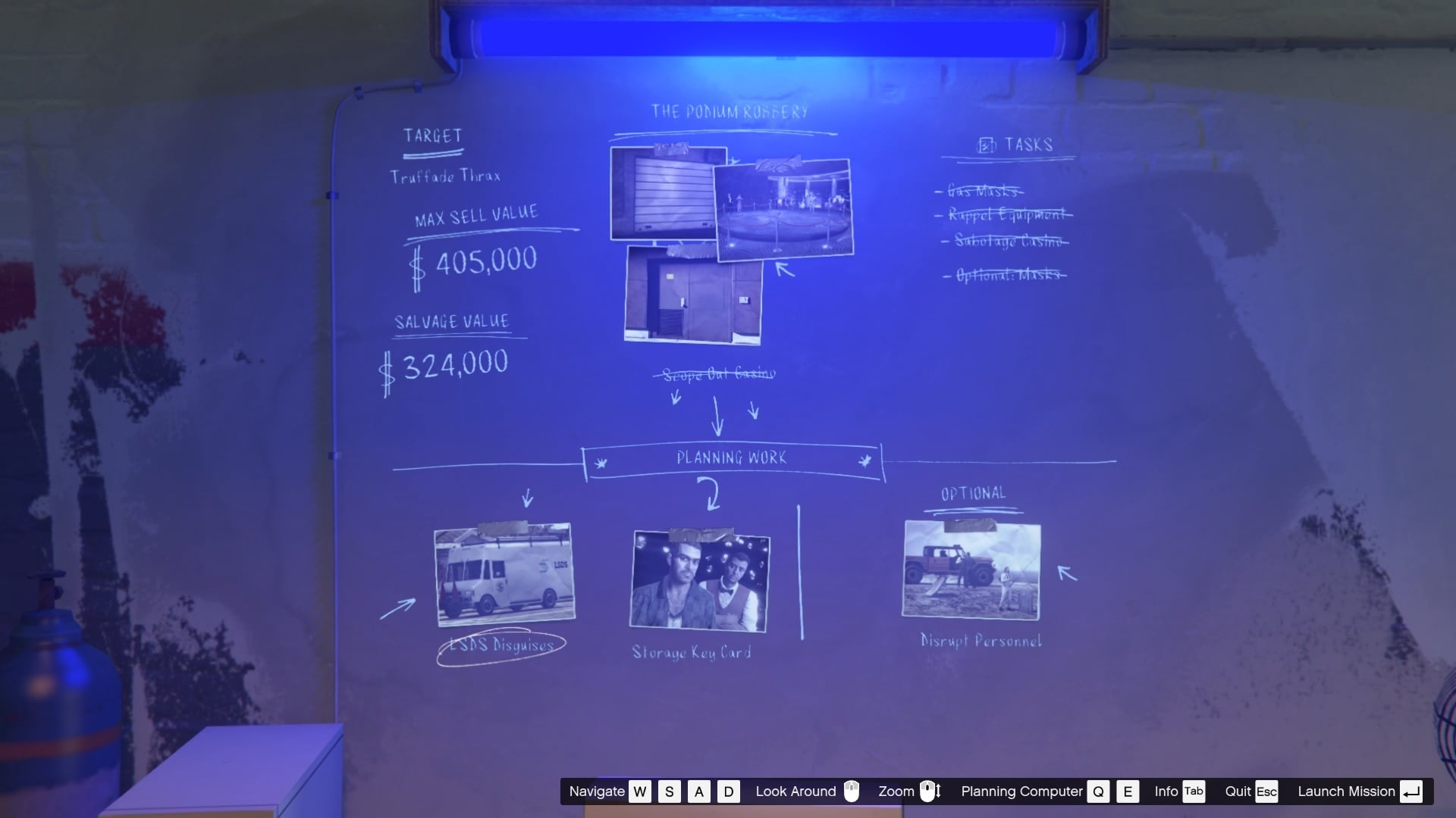 You can start all your planning work missions from the planning screen by accessing the computer from your Salvage Yard.