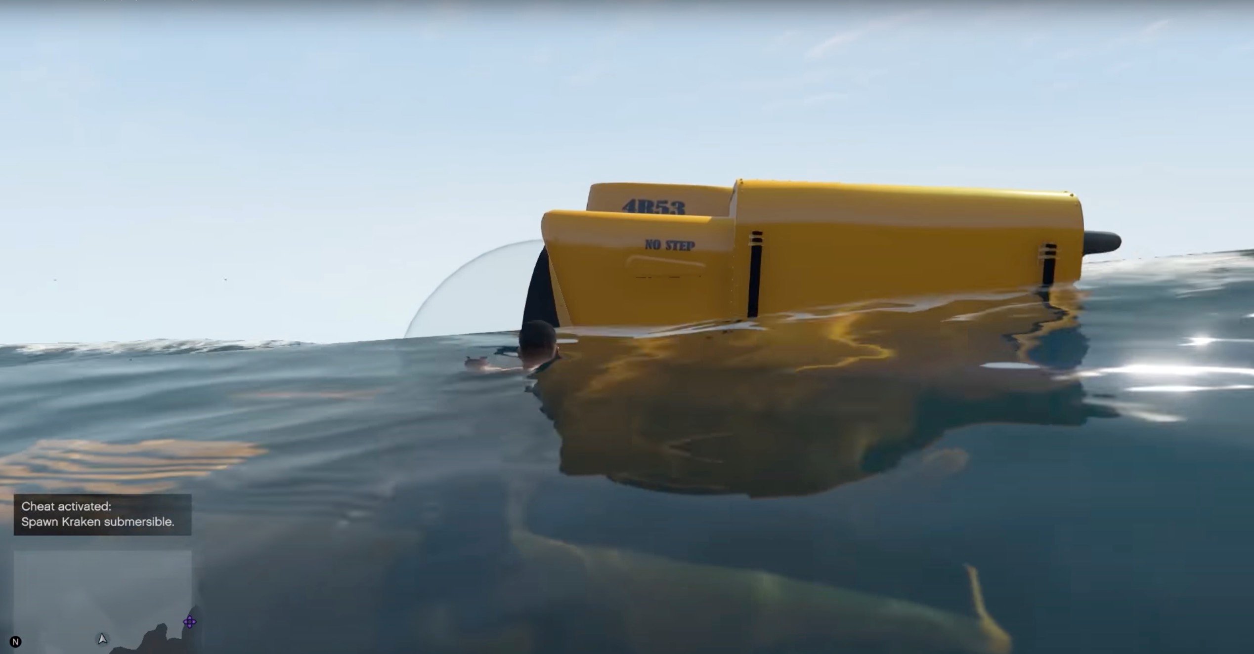 Franklin y su nuevo submarino Kraken.