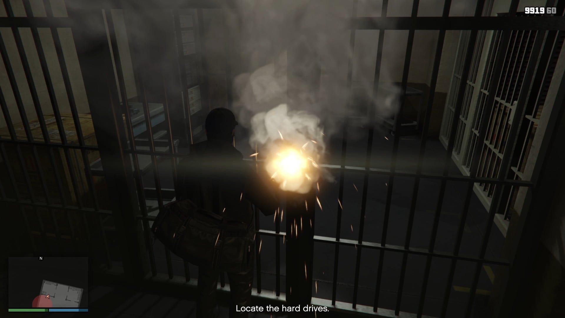 Thermal charges are used to open up the locked cells.