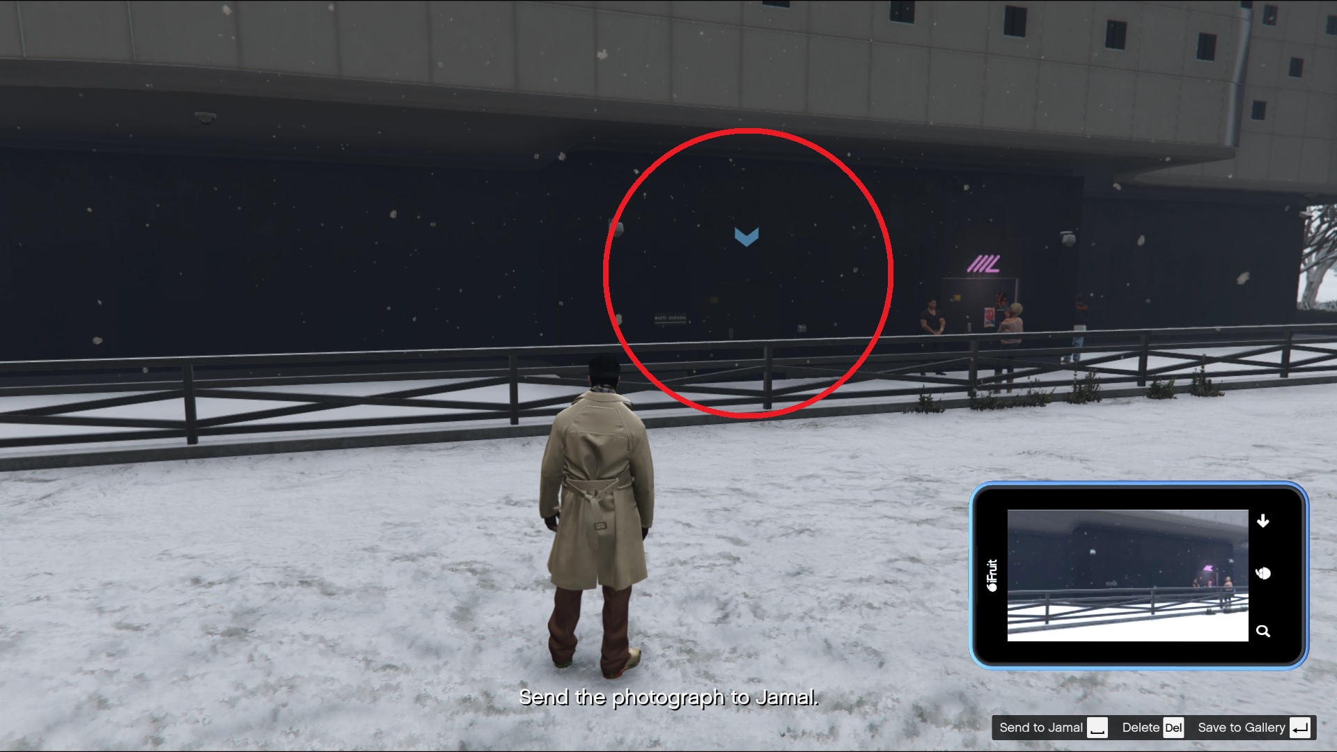 The waste disposal point of interest.