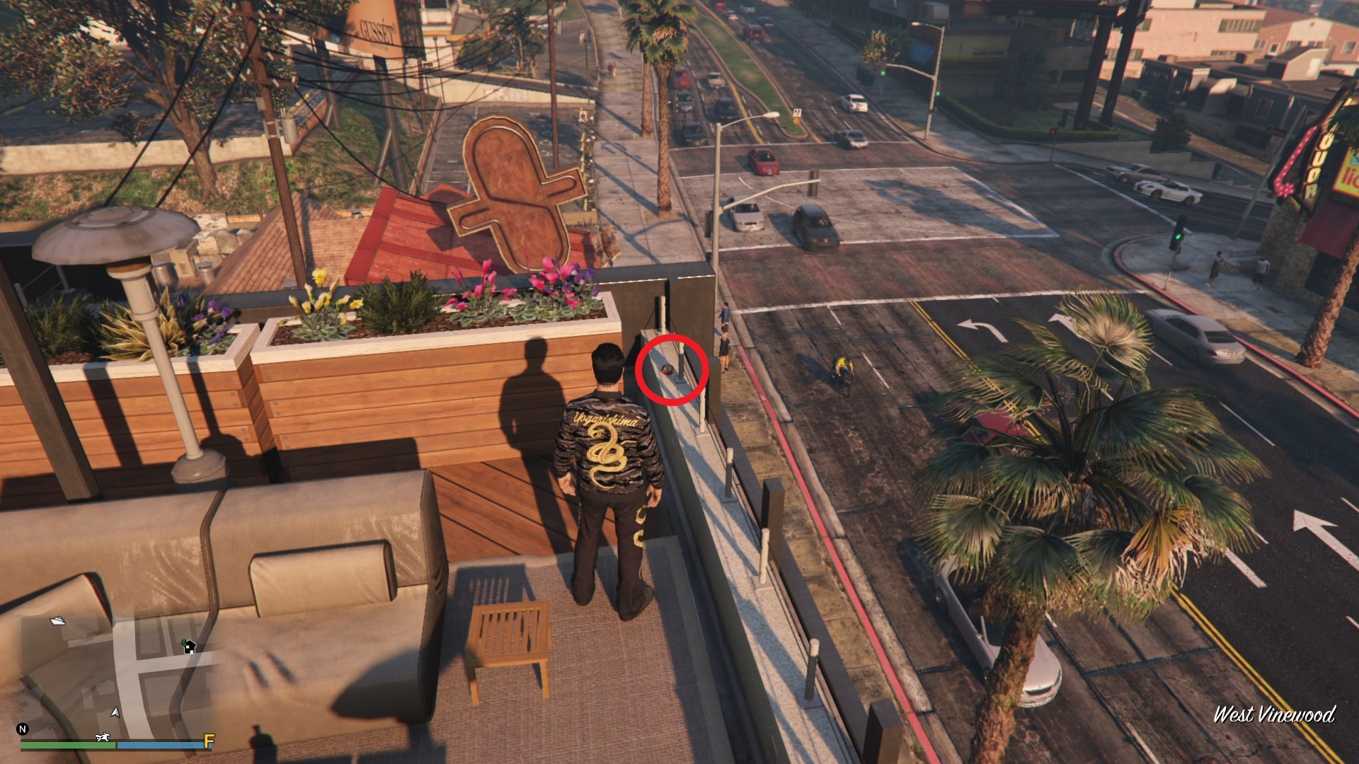 The Yuanbao is on the roof of the Eclipse Boulevard Garage.