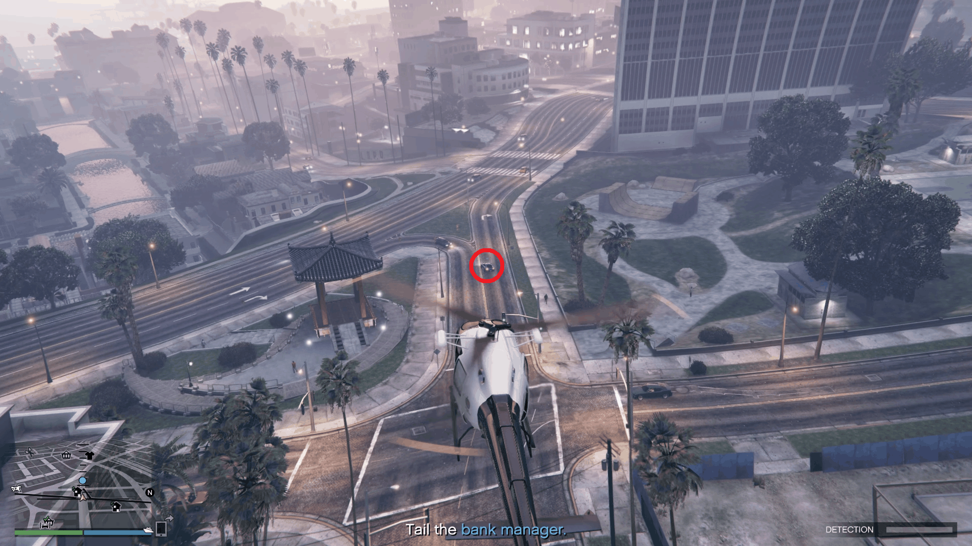 Following the bank manager to the hotel