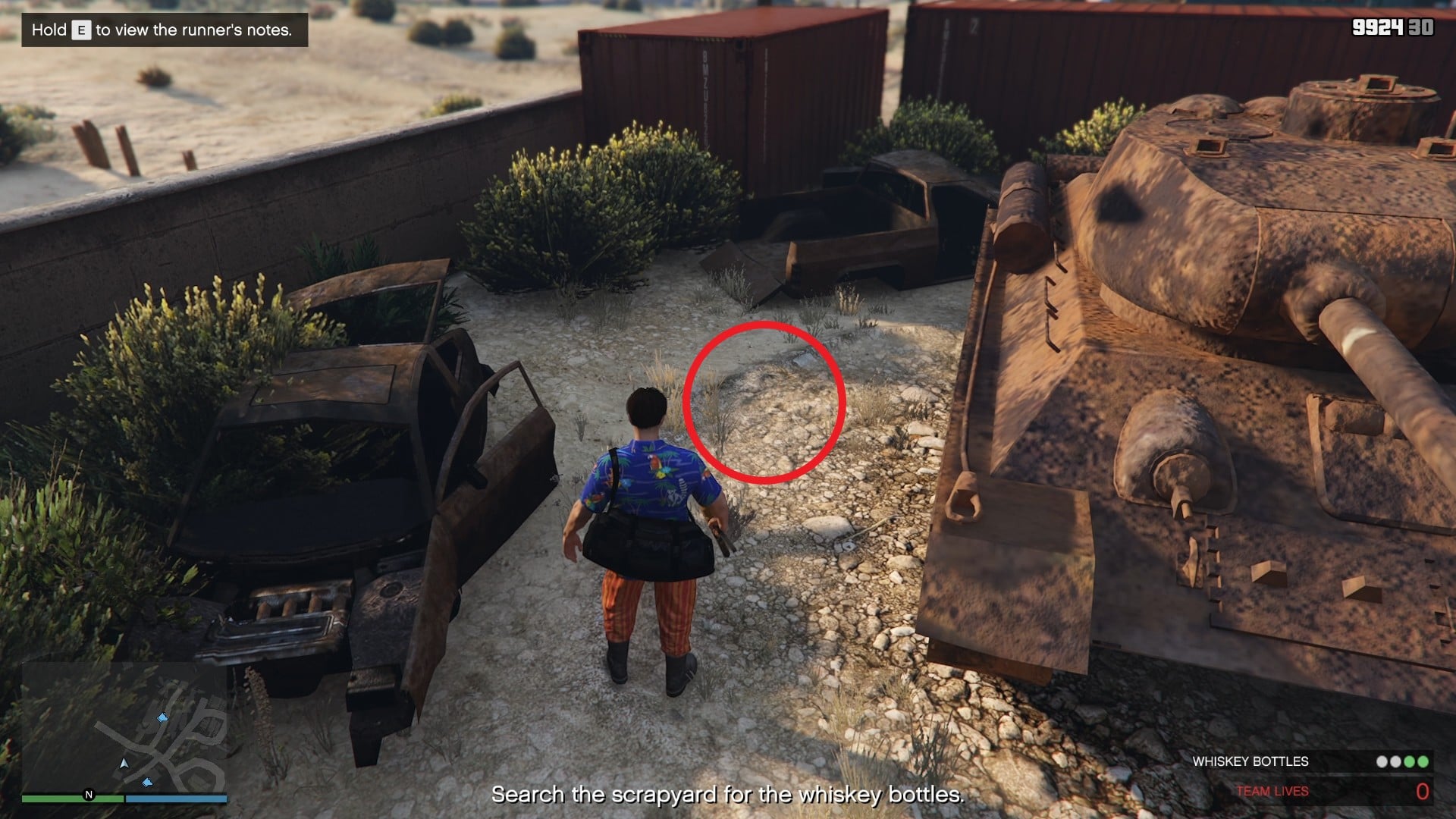 Military clue location.