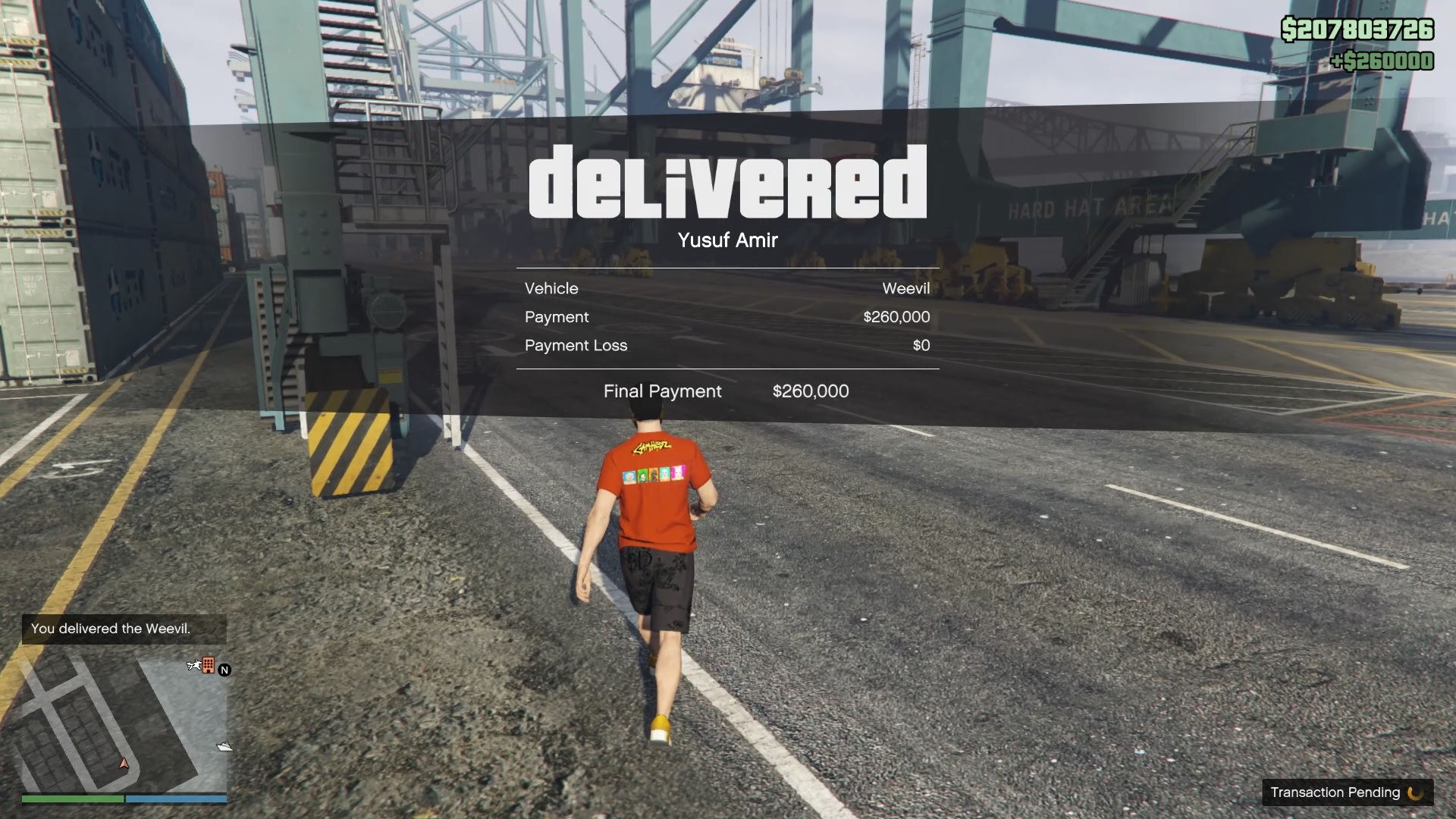 BF Weevil sold to Yusuf without any damage. So, no payment loss.