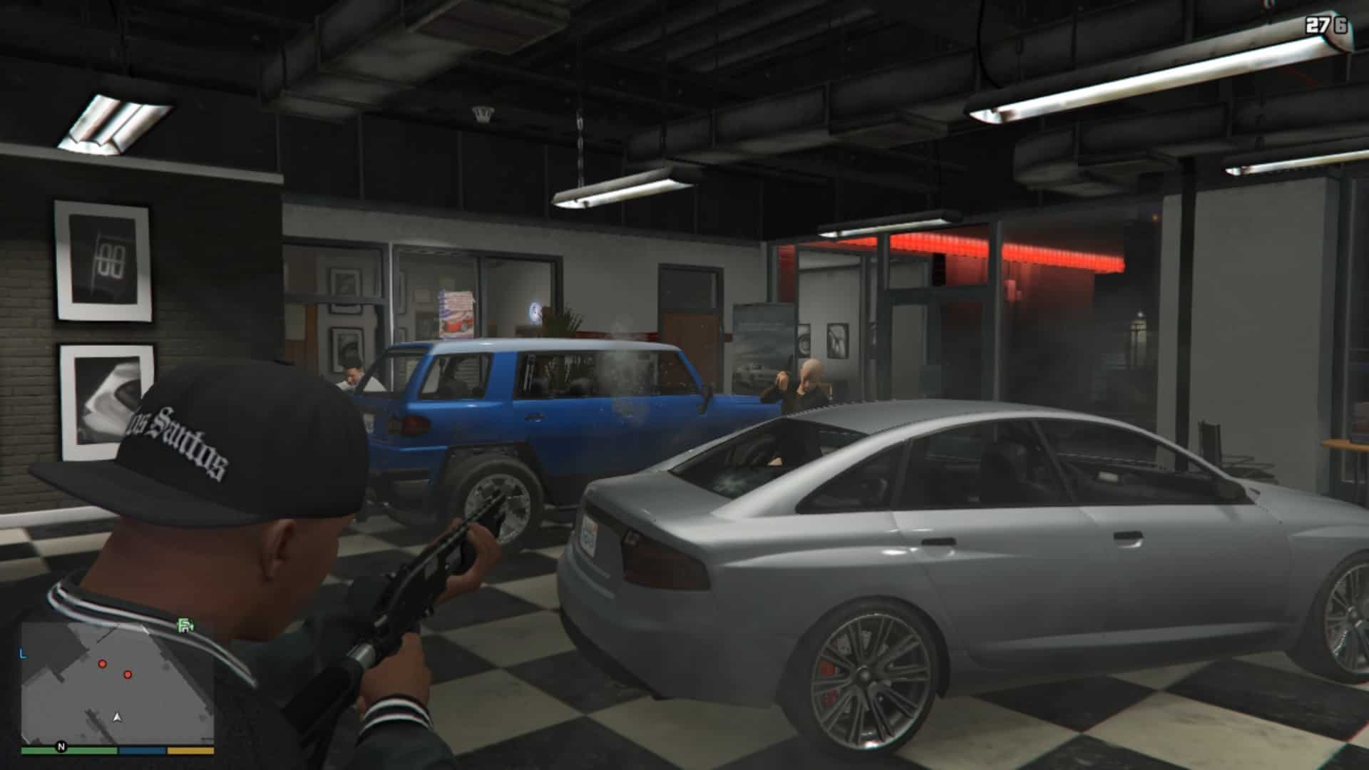 Thugs attacking the Protagonist (Franklin)