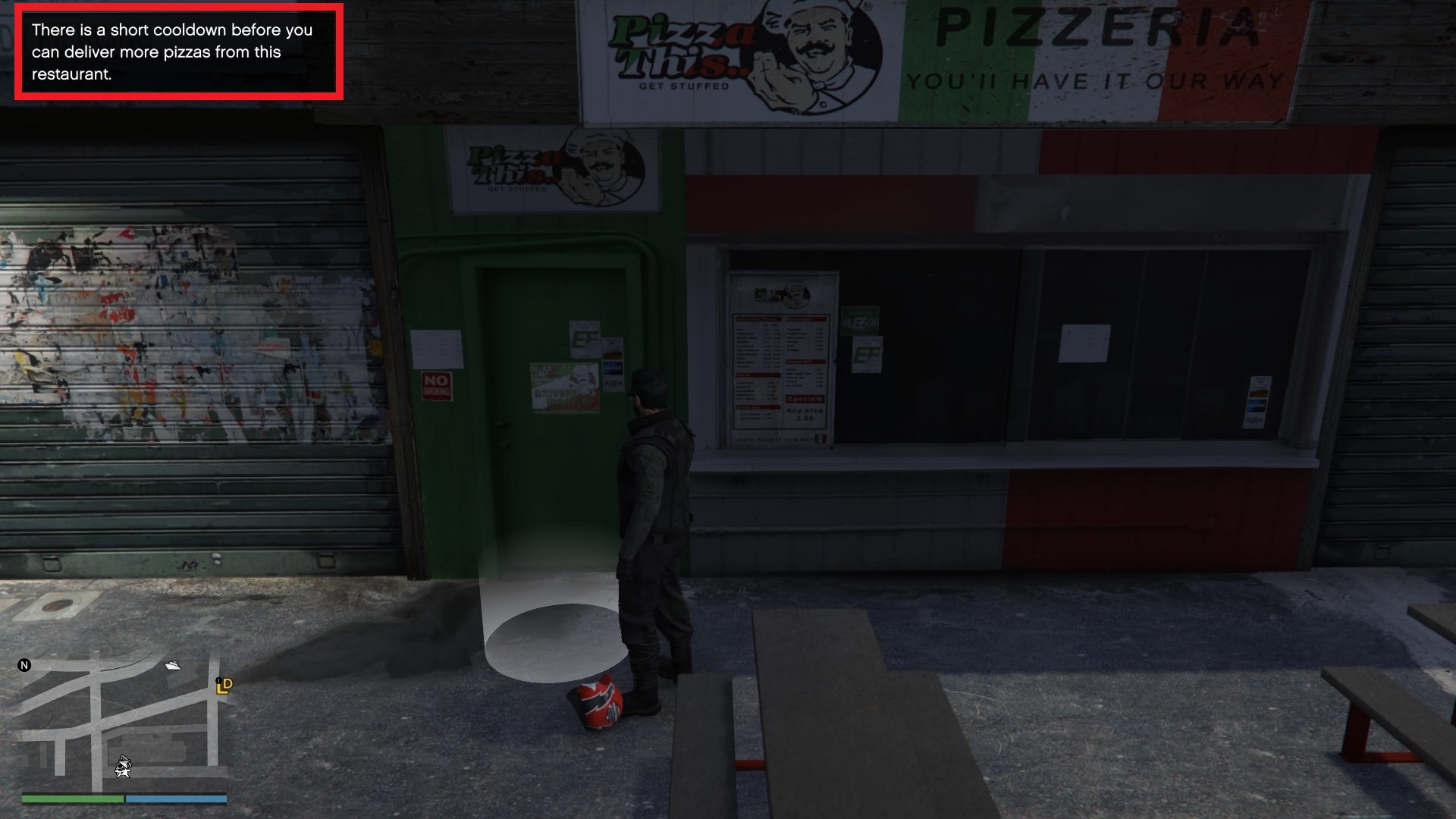 The cooldown message.