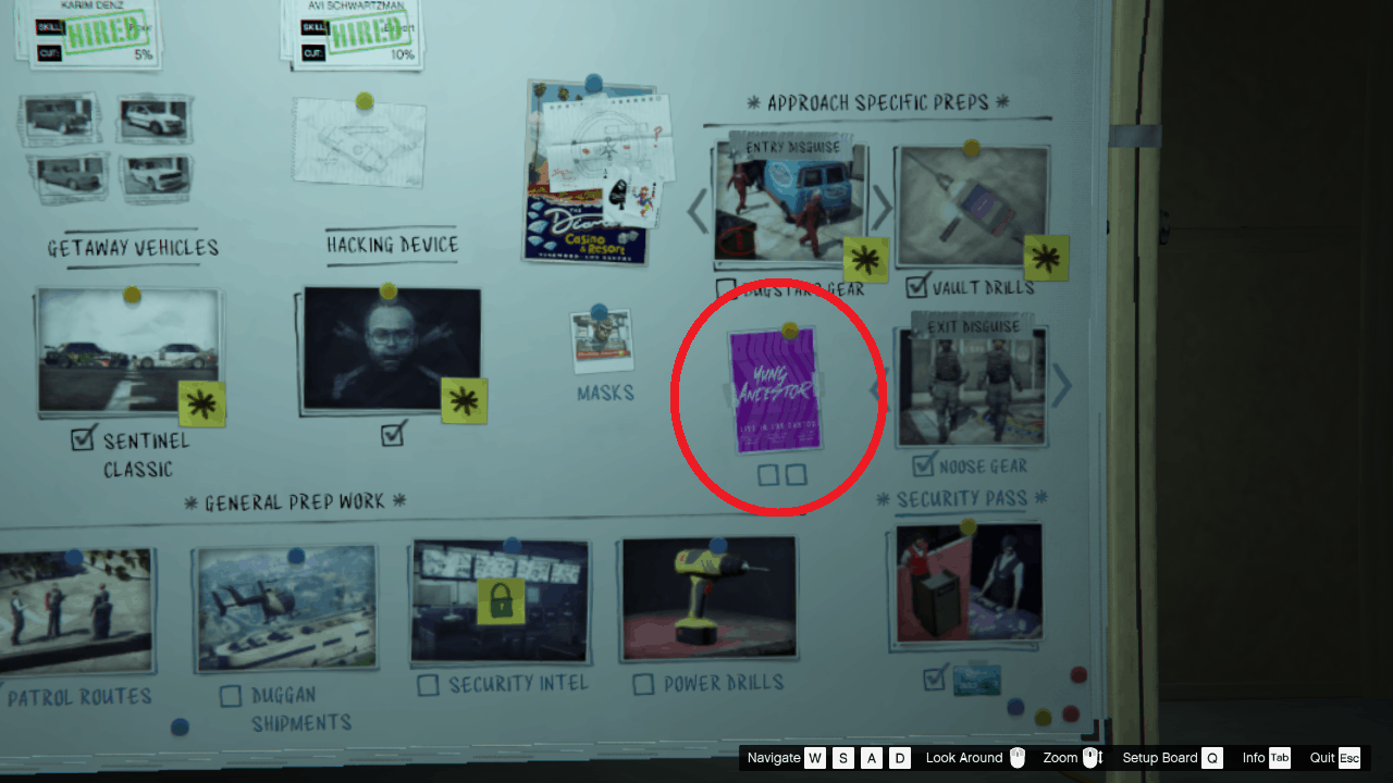 Yung Ancestor missions on the prep board