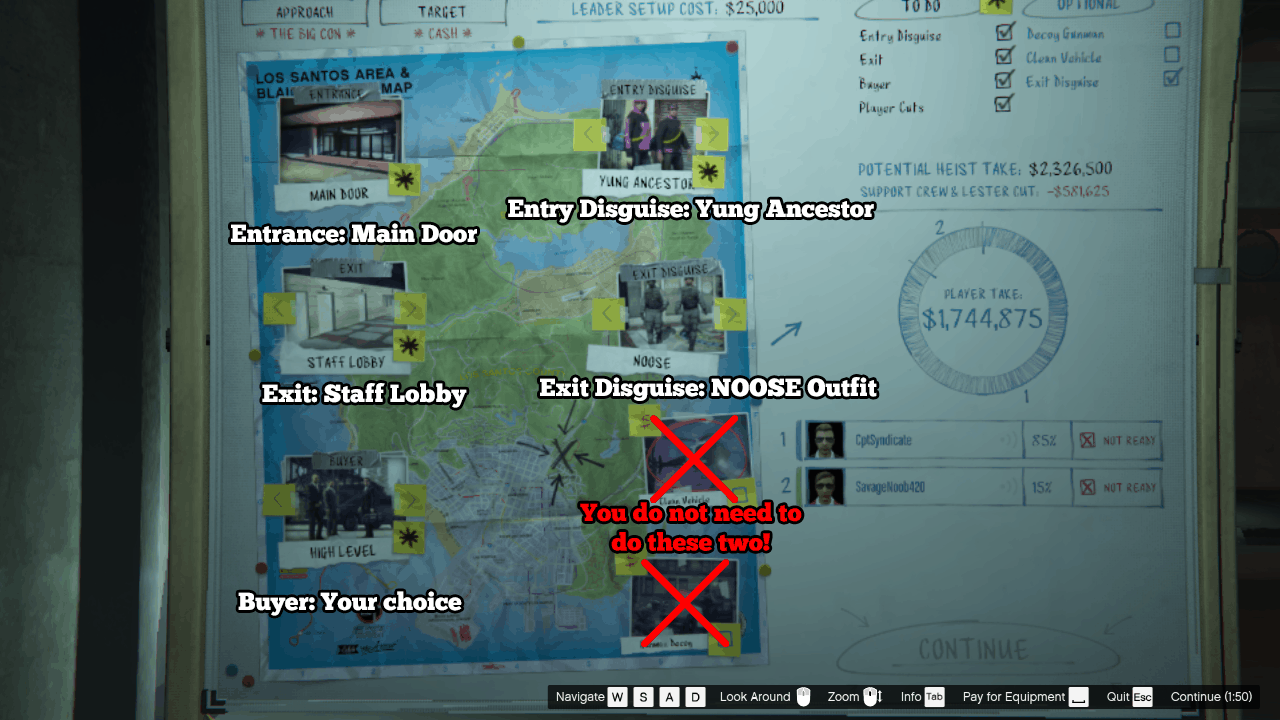 Final Prep Board with Yung Ancestor as the Entry Disguise