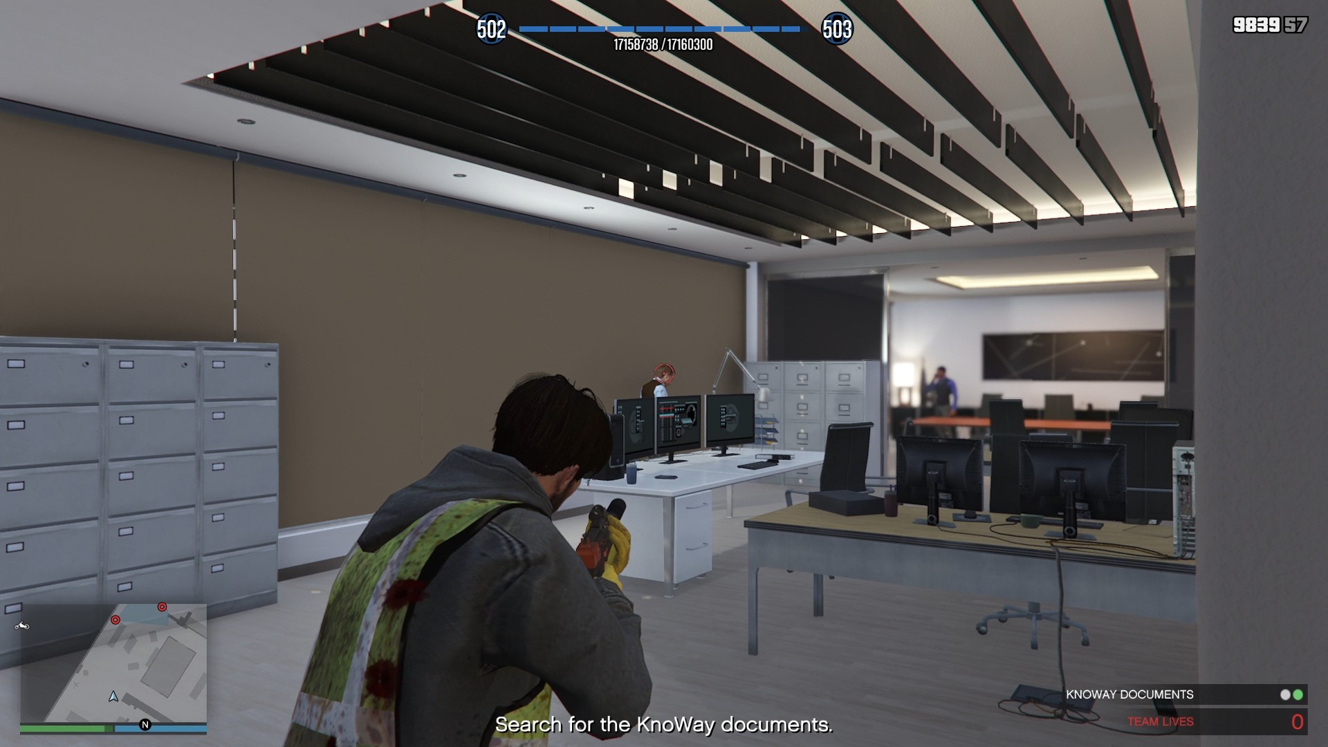 The remaining two employees.