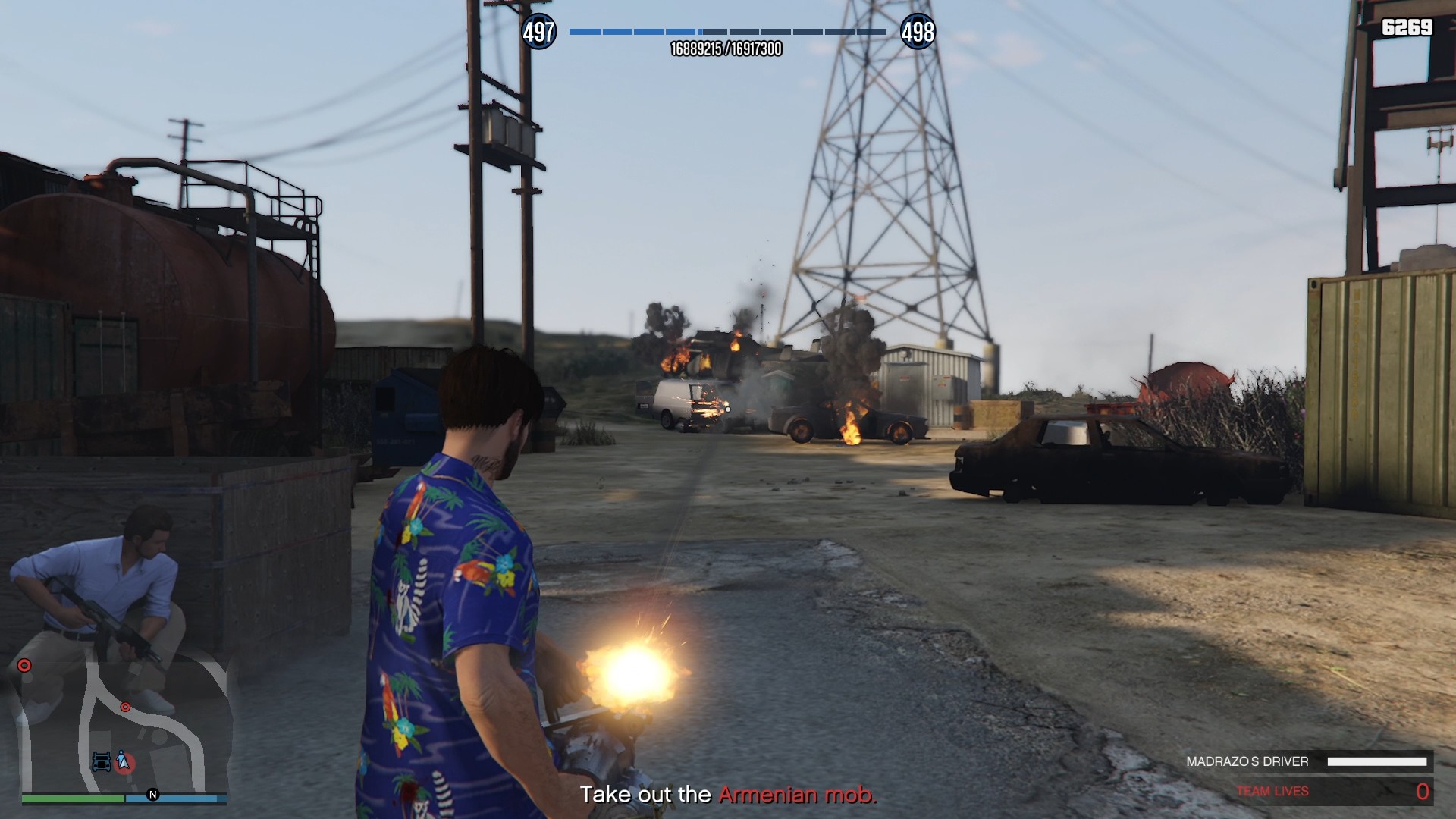 Armenian Mob attacks the drop-off location.