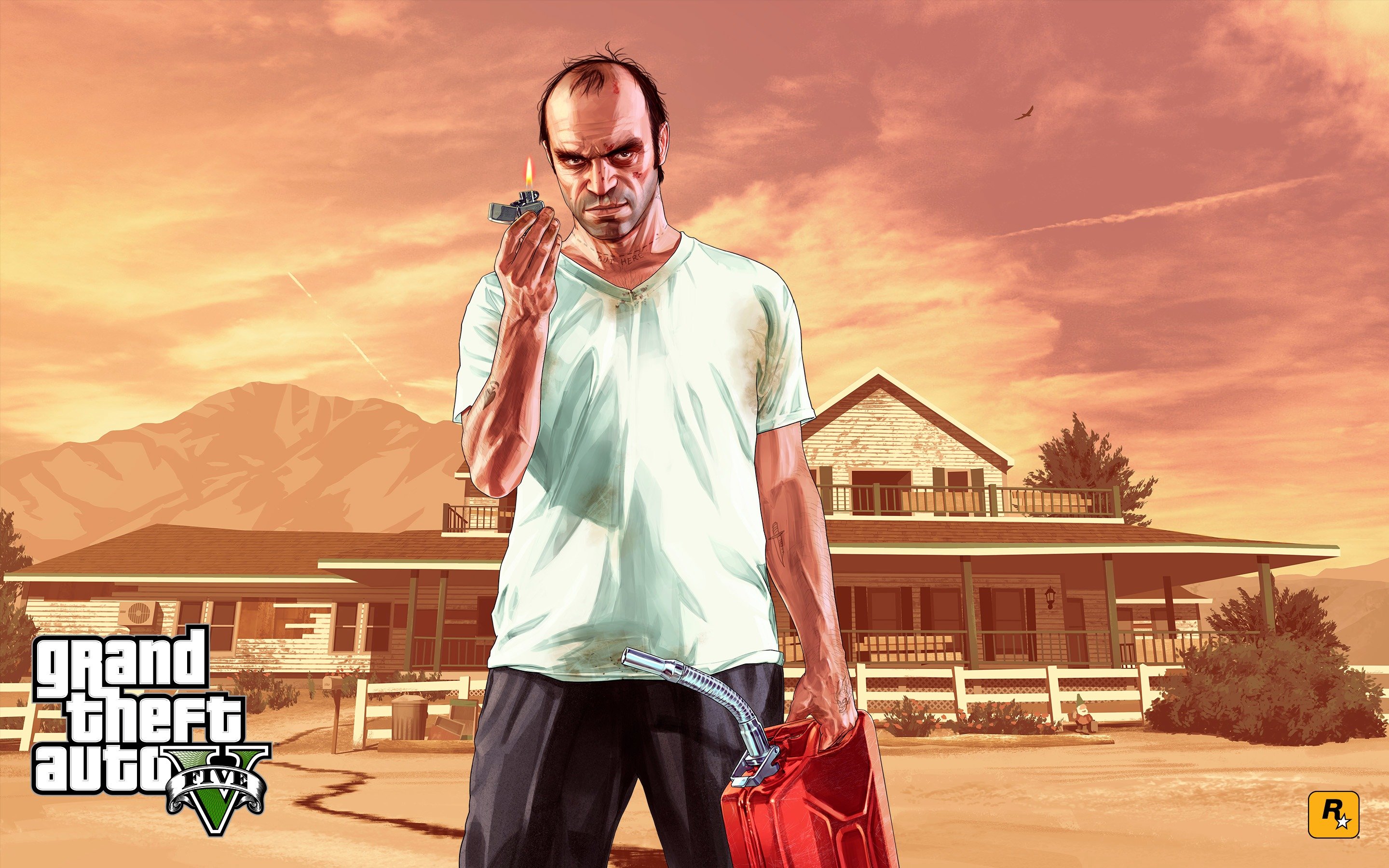 Official promotional artwork of Trevor by Rockstar Games.