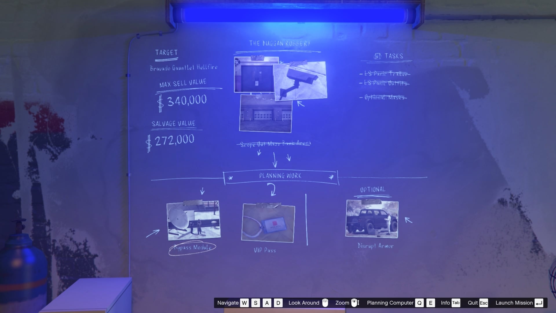 You can start these by using the computer from your Salvage Yard.