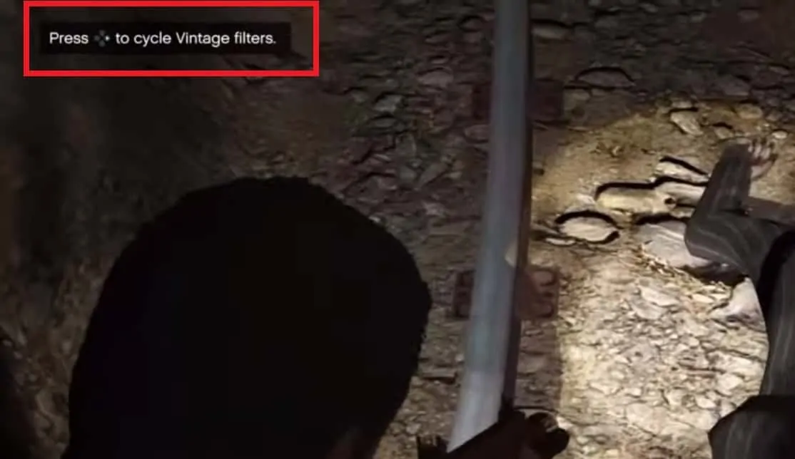 Option to cycle through the vintage filters when standing near the film reel