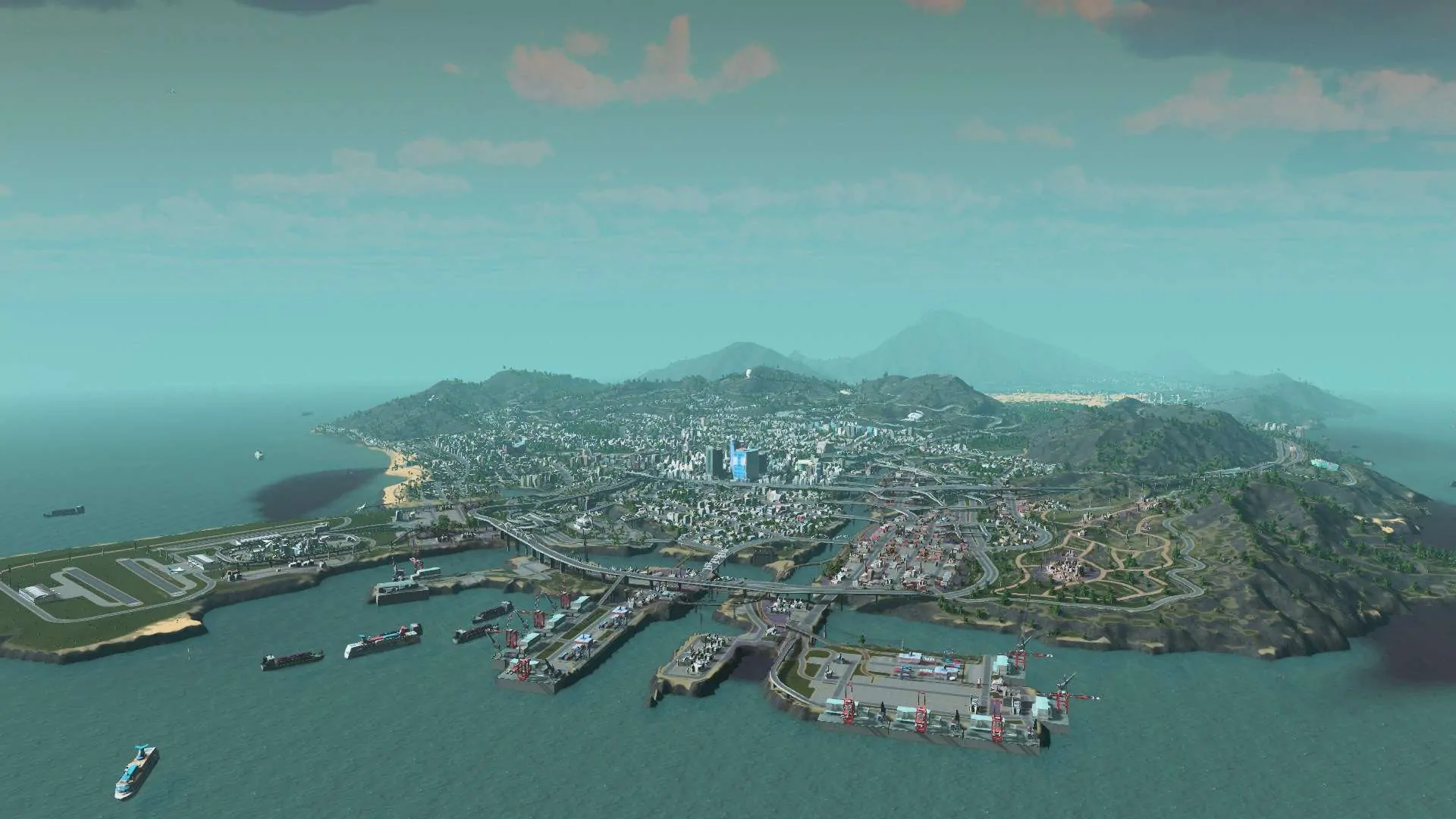 Here is GTA V's Los Santos in Cities: Skylines