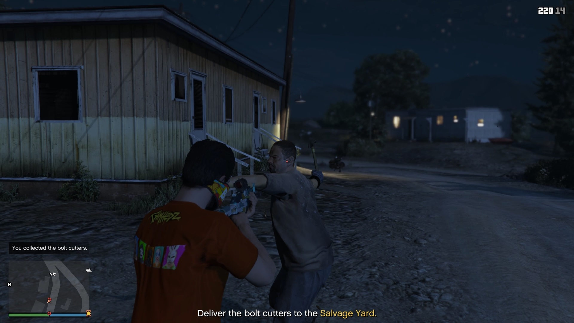 Site worker attacking the player.