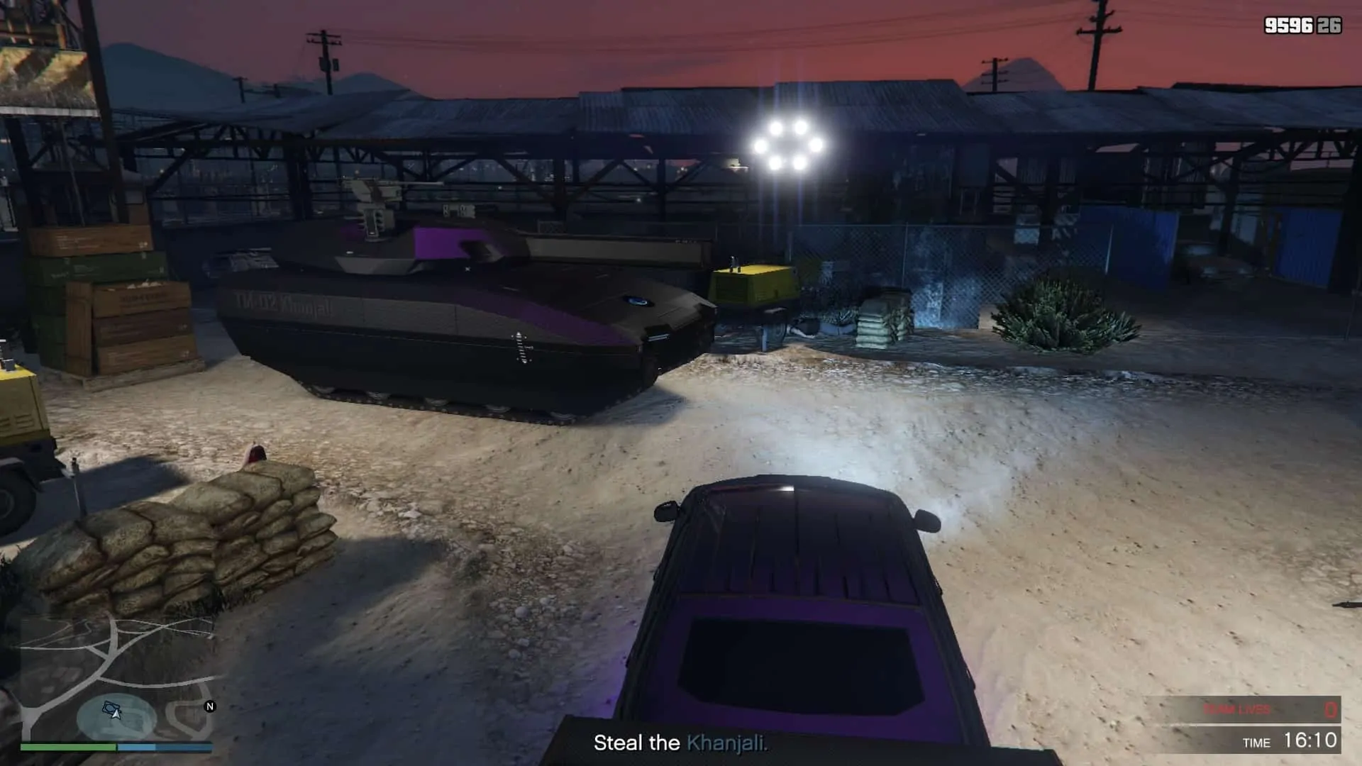 Khanjali tank at the test site