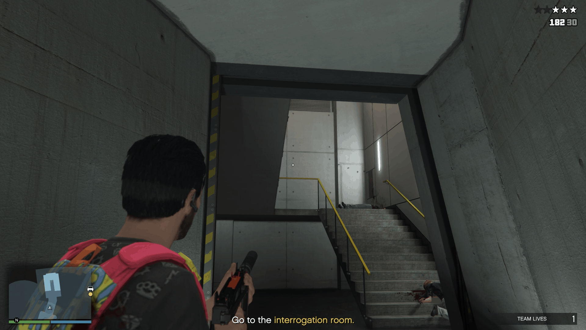 Stairs leading to the second floor