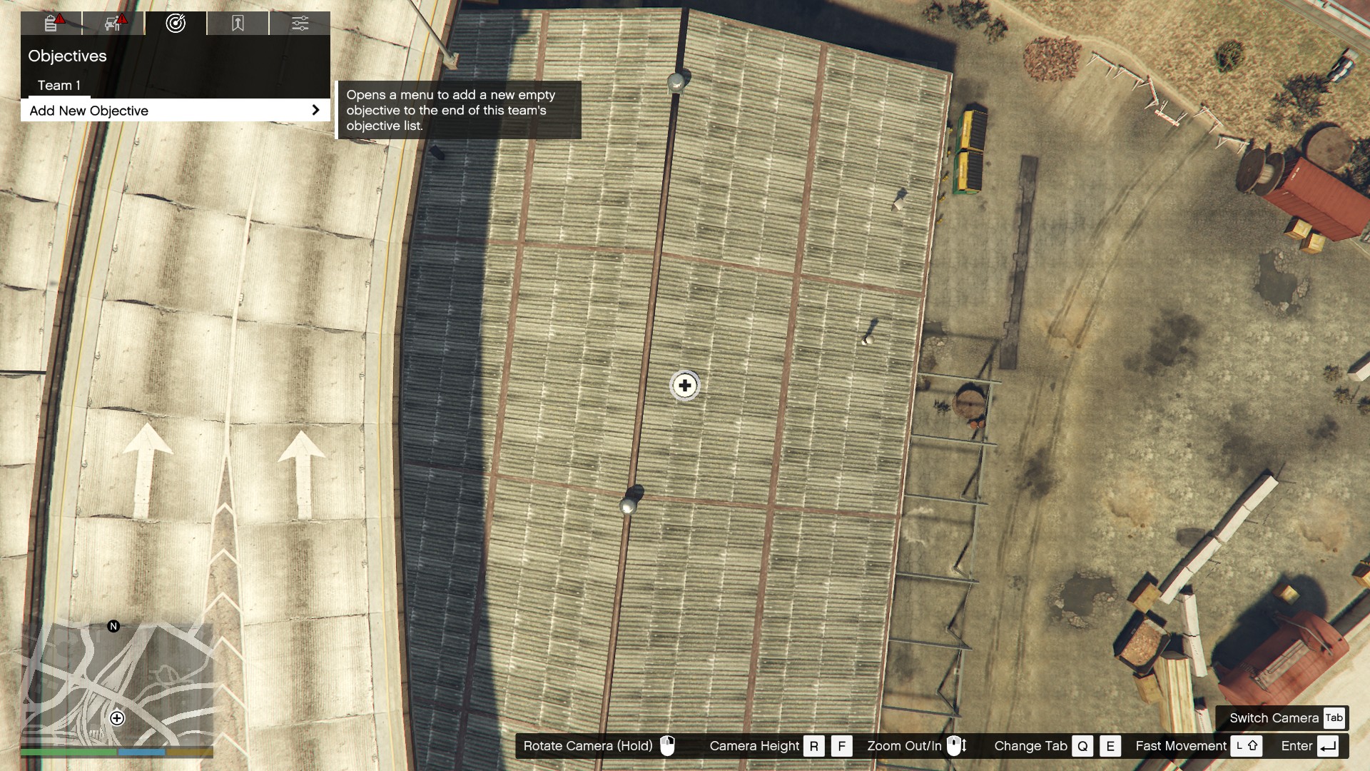 Objectives has its own tab.