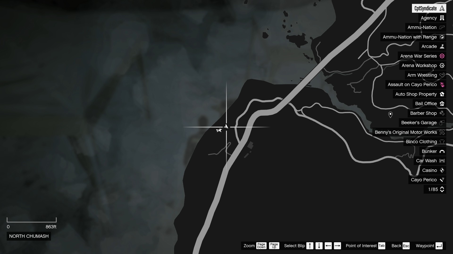 The map shows the location of the Yuanbao at one of the North Chumash beaches.