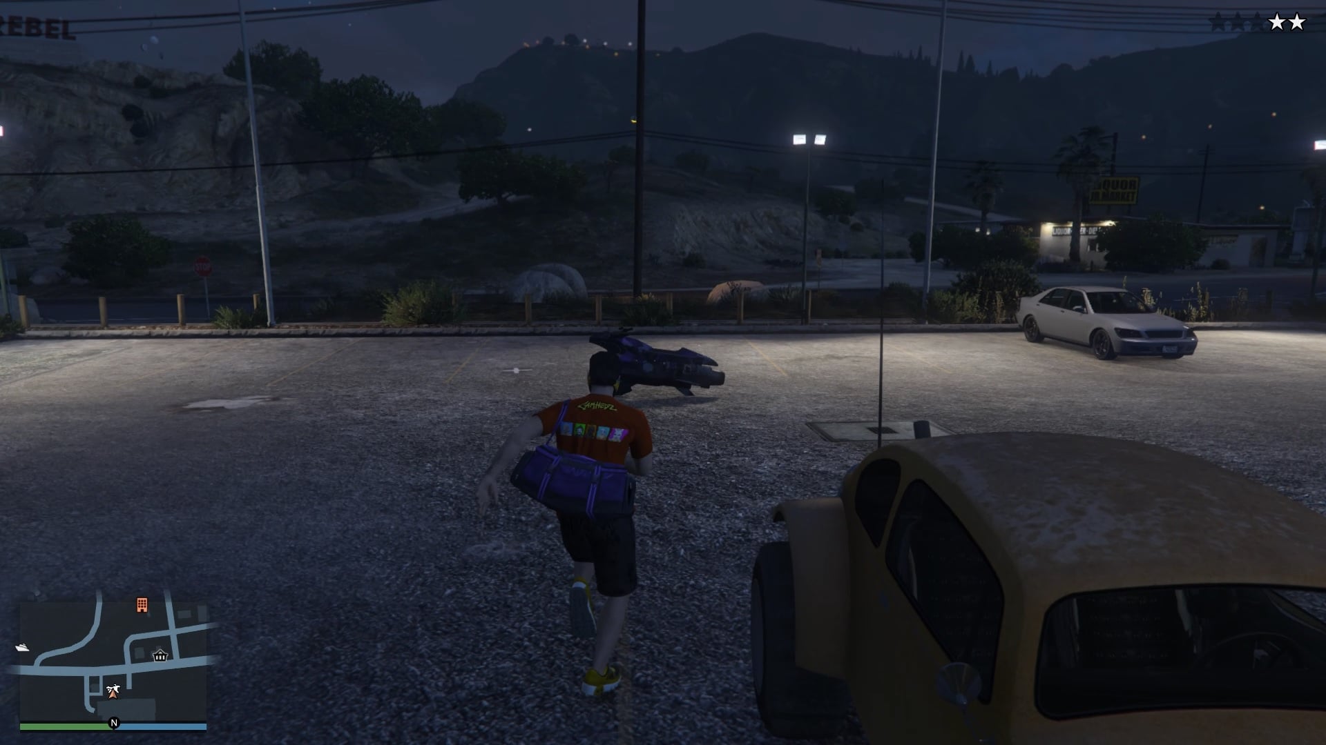 You can easily lose the cops if you have a flying vehicle.