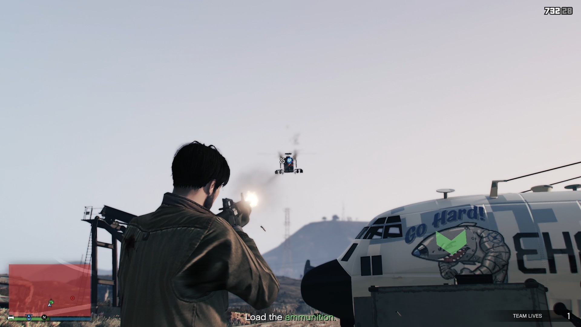 Eliminating the pilot to instantly crash the enemy chopper.