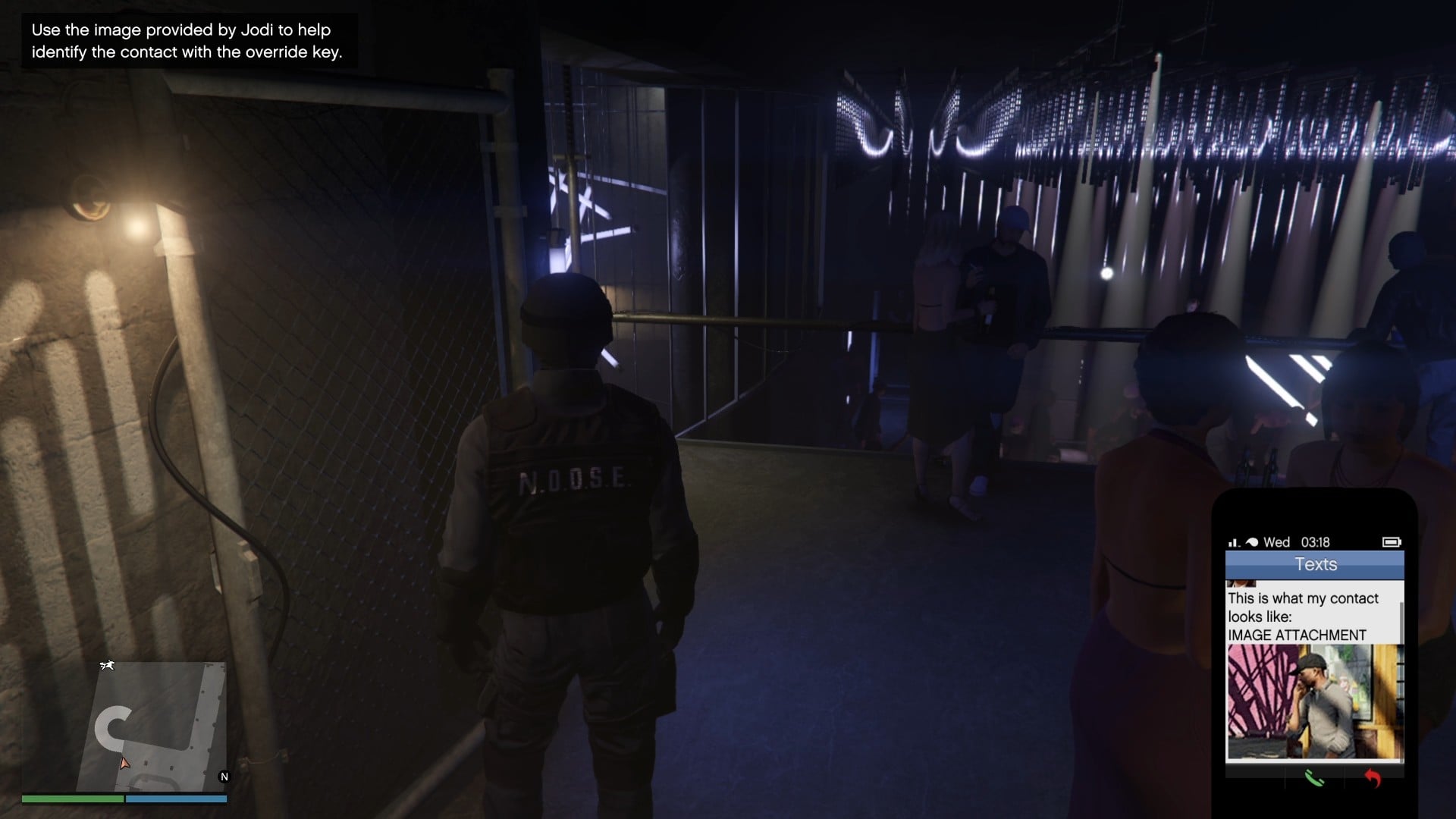 Image sent by Jodi to identify the contact.