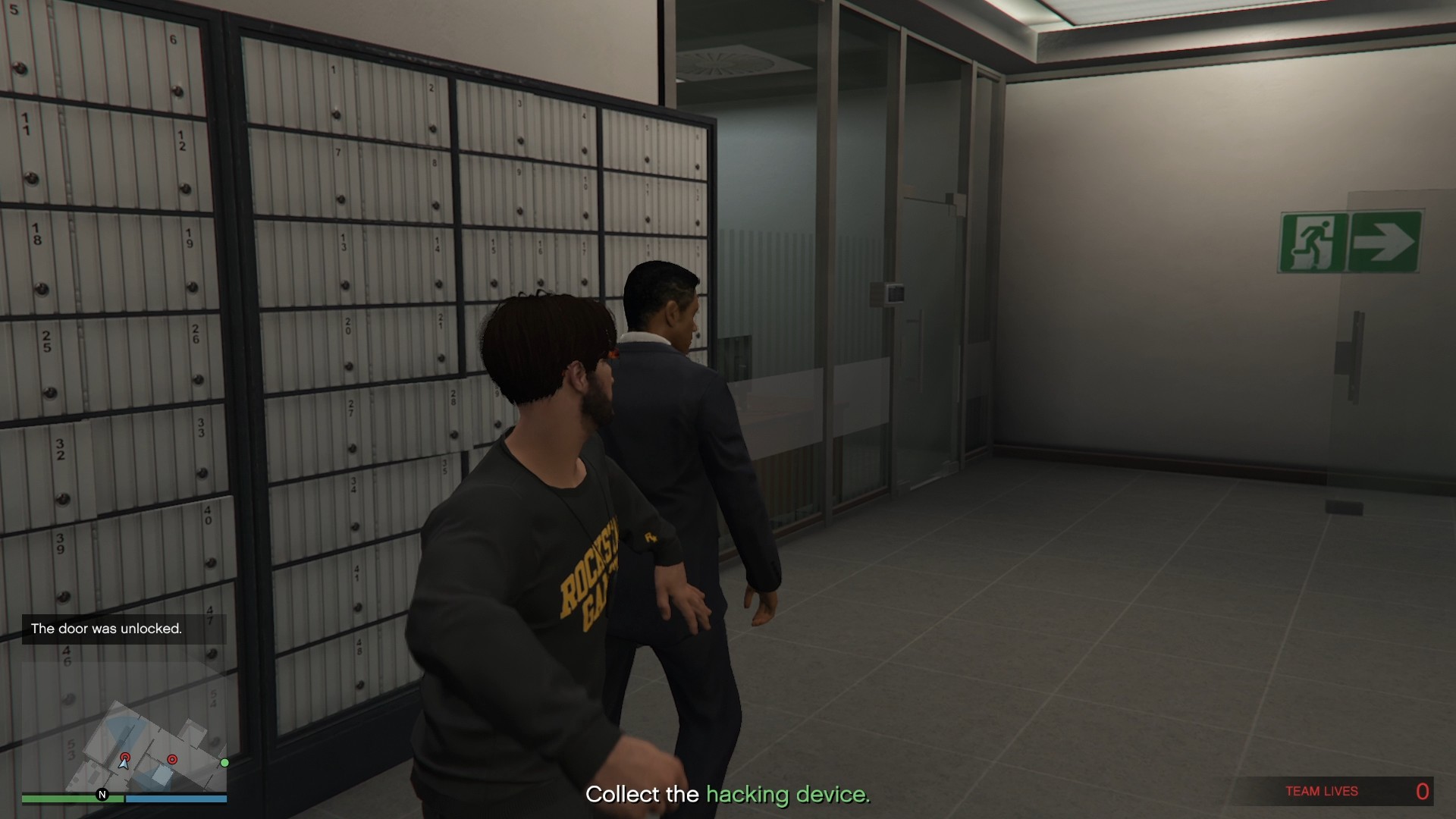 Eliminating the agent at the end of the corridor.