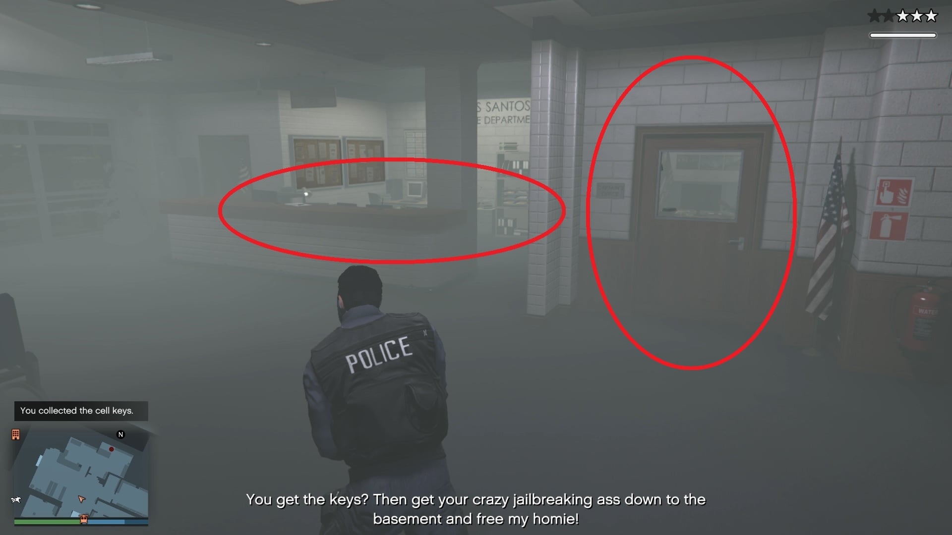 You can also find it on the desk inside the Captain's Office and sometimes on the reception desk.