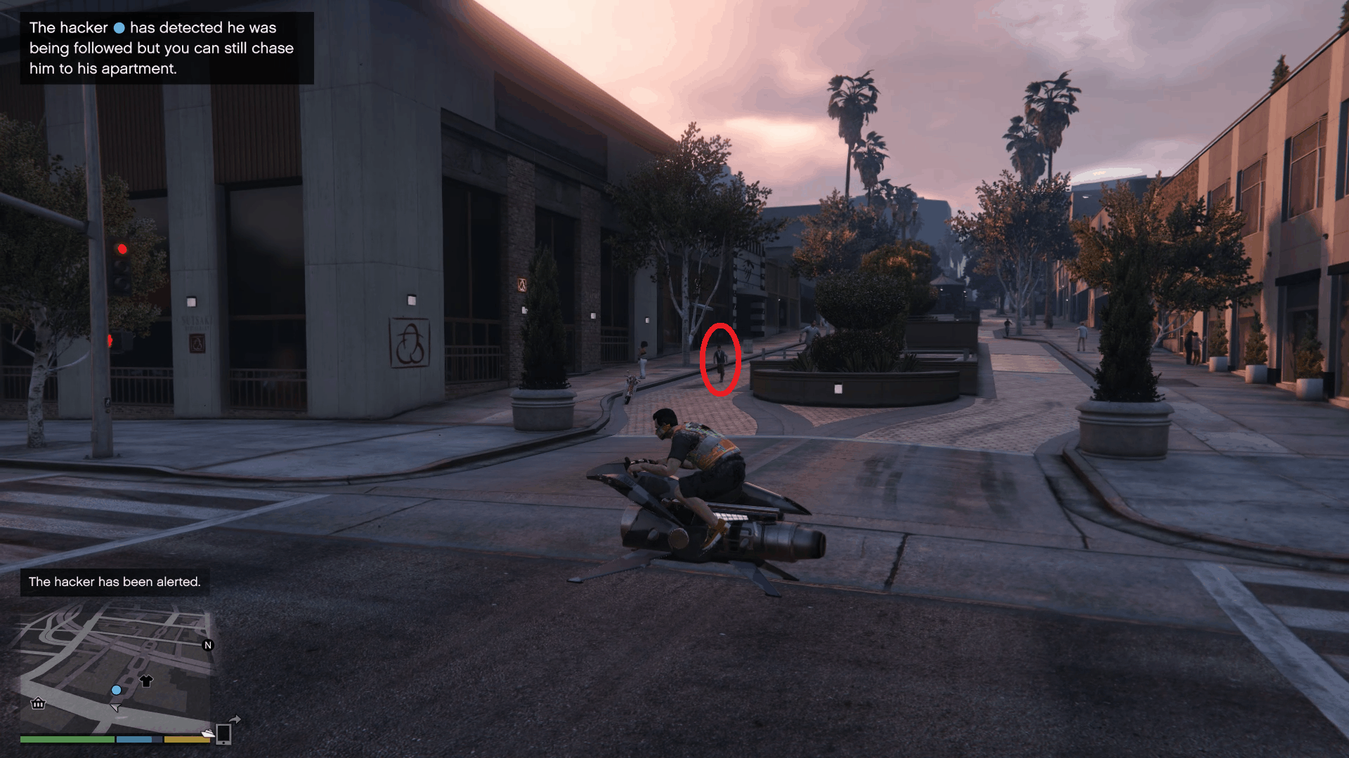 Hacker panics and makes a run for it