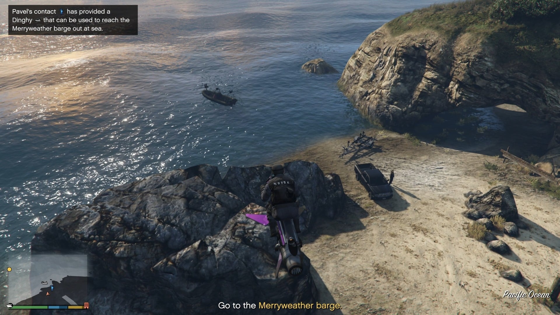 Pavel's contact with the Dinghy.