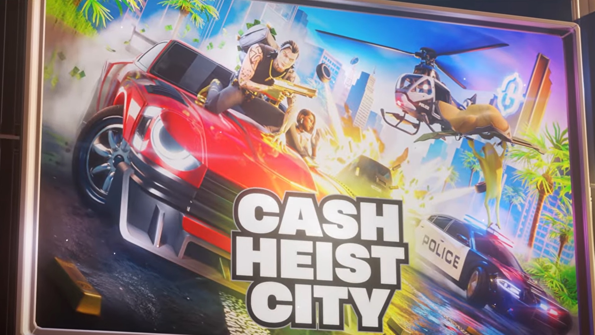 Grand Heist City is now Cash Heist City. The Fortnite GTA clone survived the copyright strike but lost the name that made it famous.