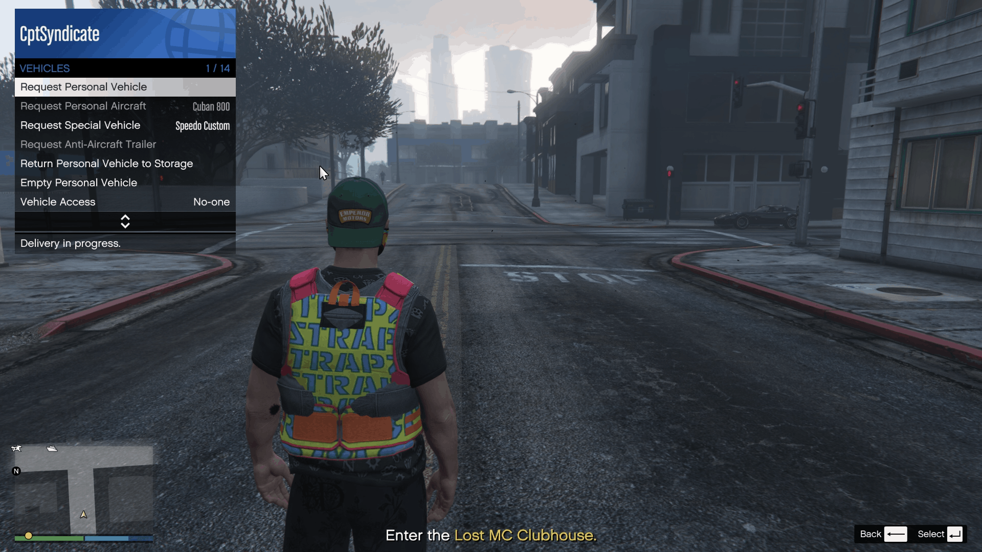 Calling in the personal vehicle