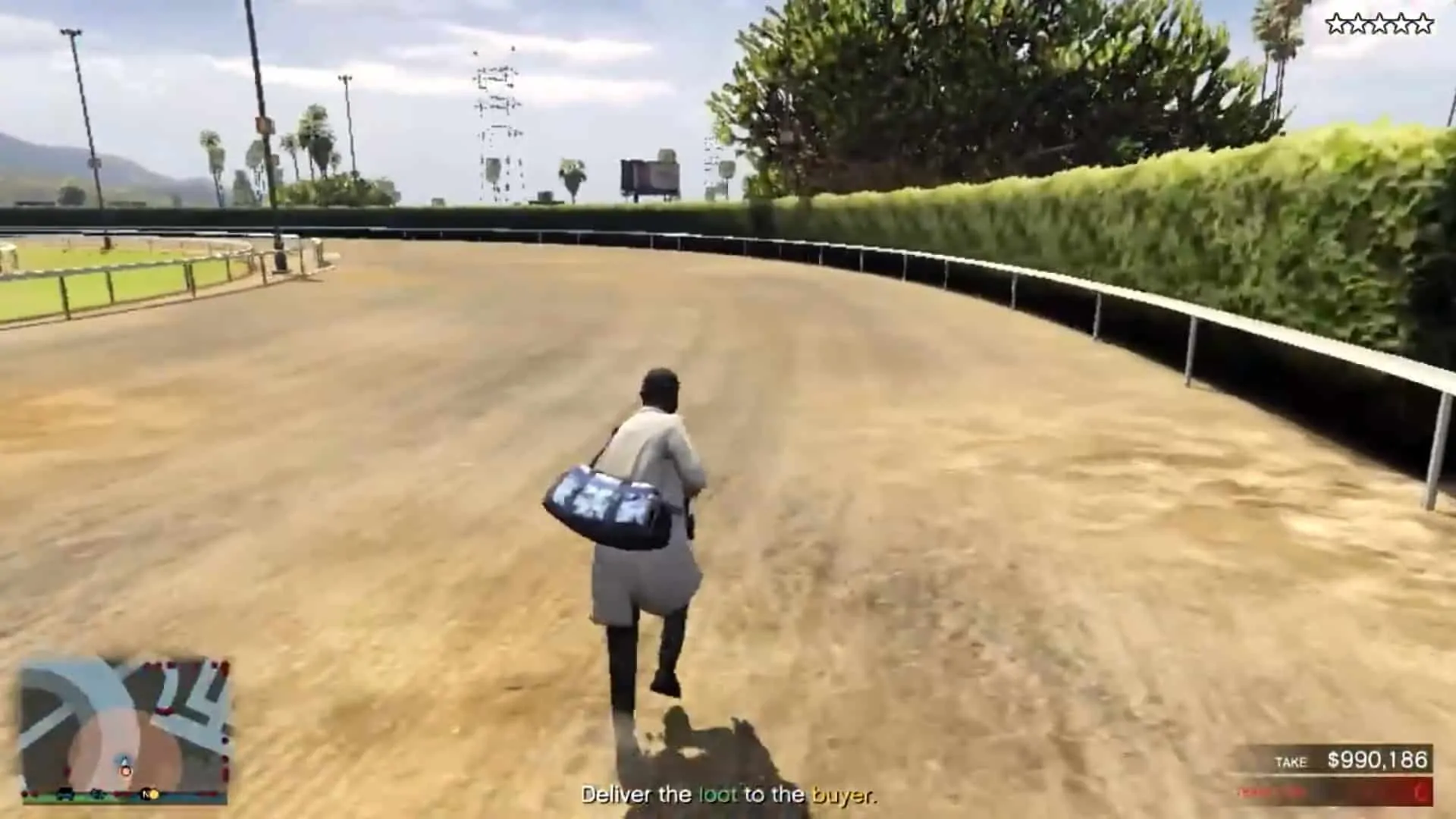 Running on the right side of the track