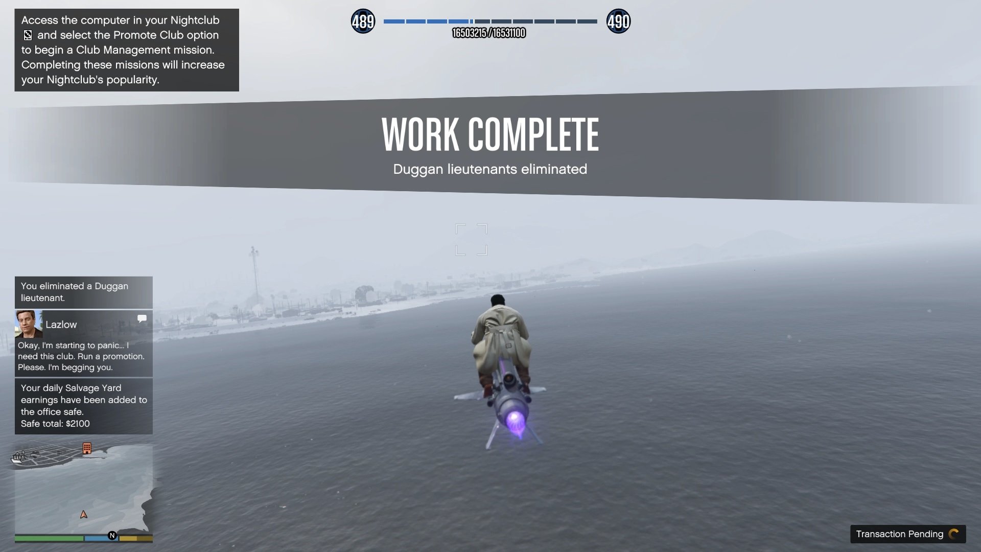 Optional disruption planning work completed.