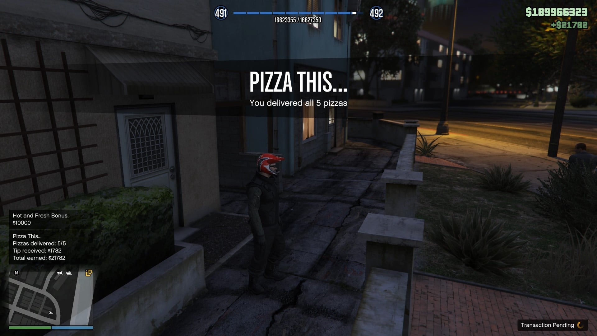 You can see the tips and " The Hot and Fresh" bonus as well.