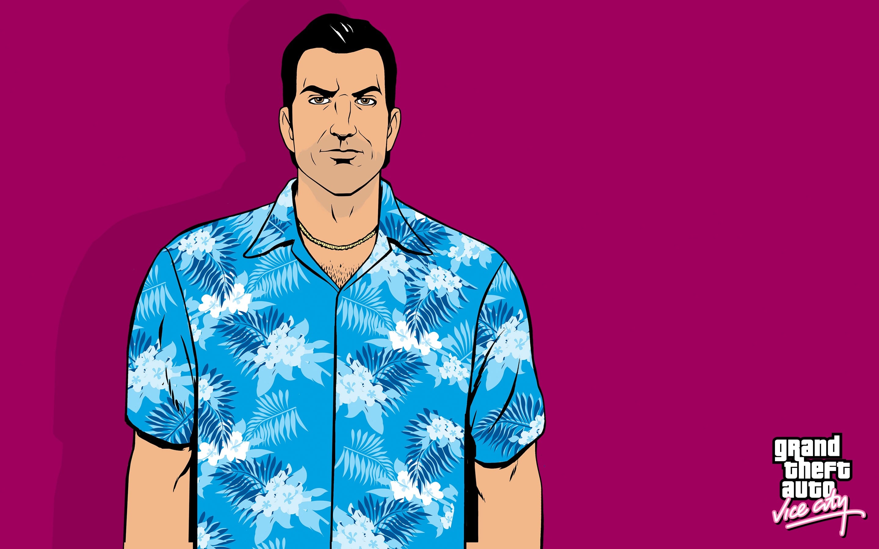 The official concept artwork of Tommy Vercetti.