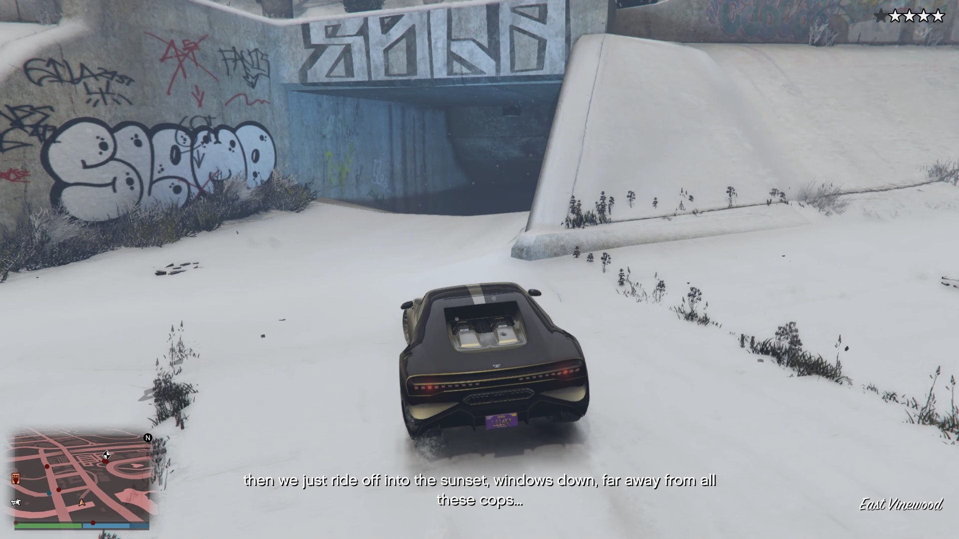 Sewage tunnel entrance.