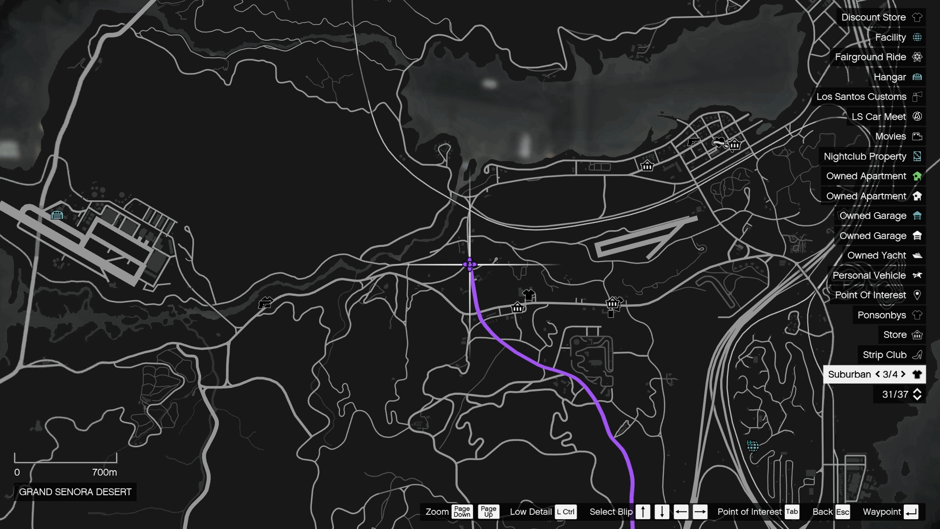 Truck cab drop-off point vicinity