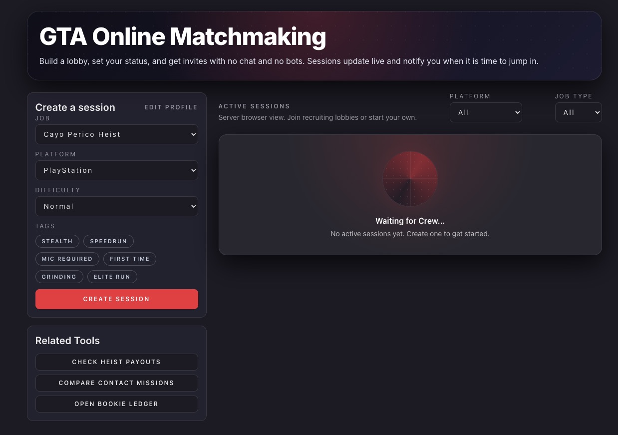 GTA Online Matchmaking