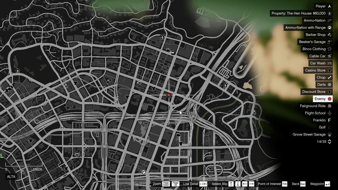 Alleyway in Alta where the event triggers