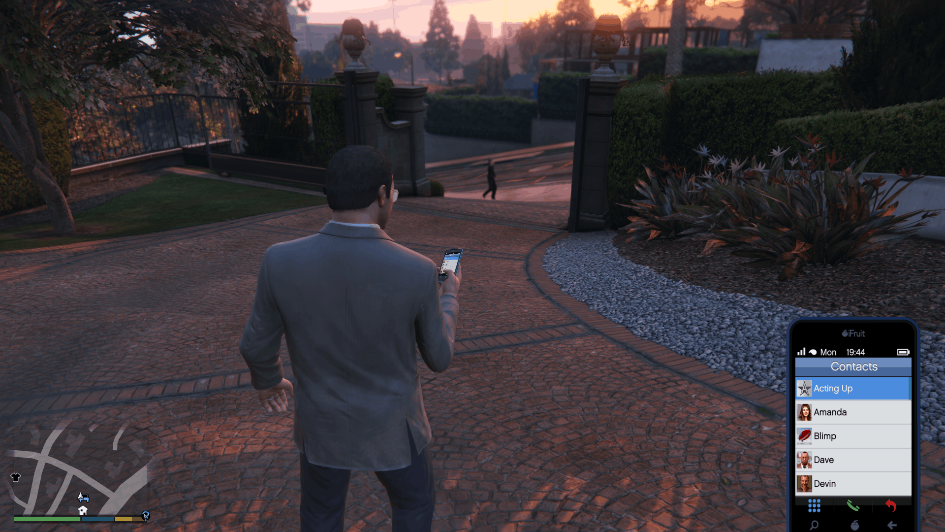 Acting Up in the contact list