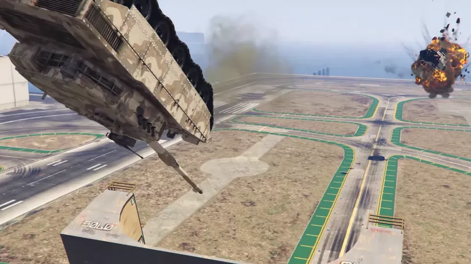 This GTA V Tank Stunt Is Like Nothing You've Ever Seen
