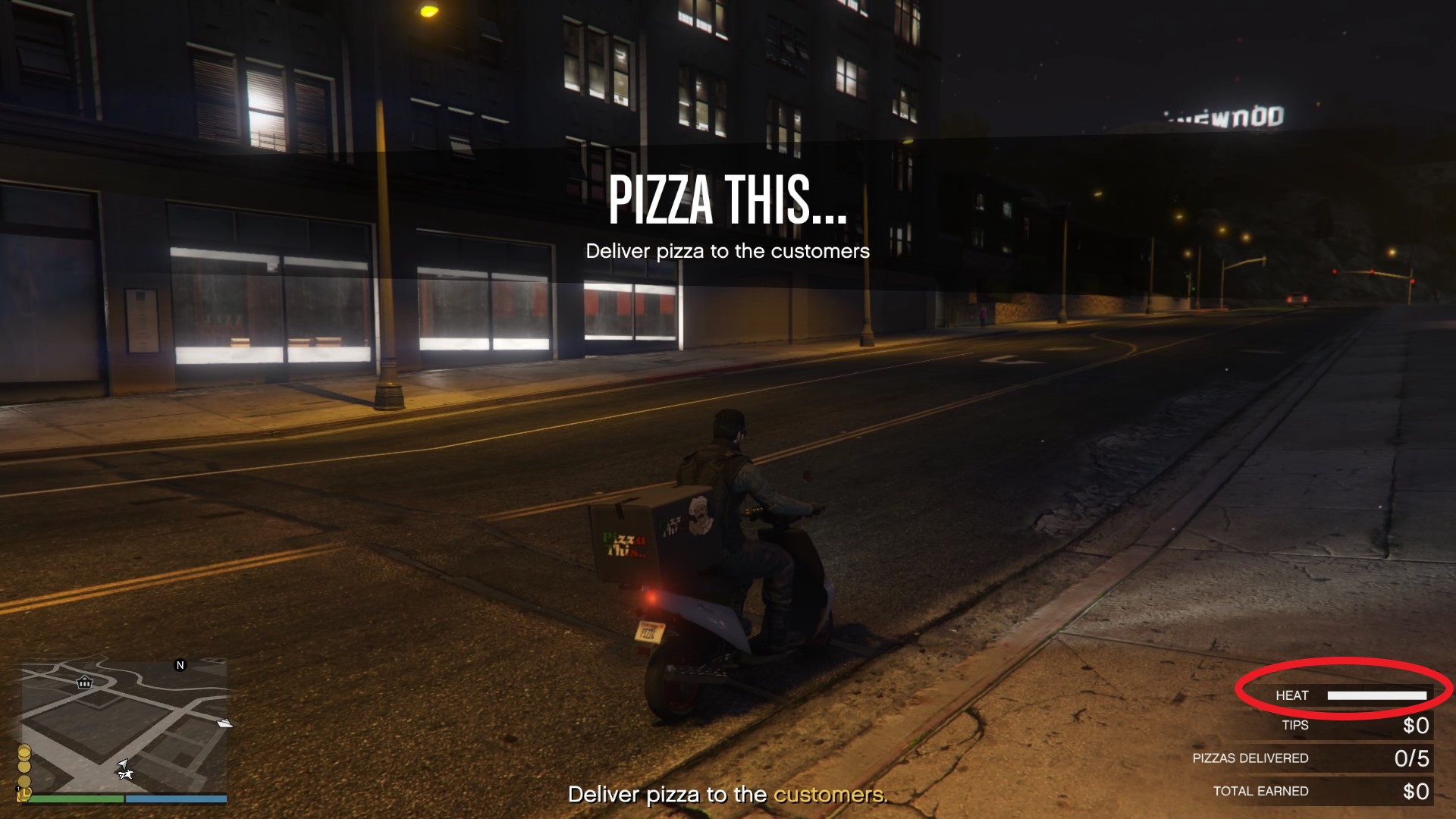 Delivering the pizza before the meter expires is important to maximize earnings.