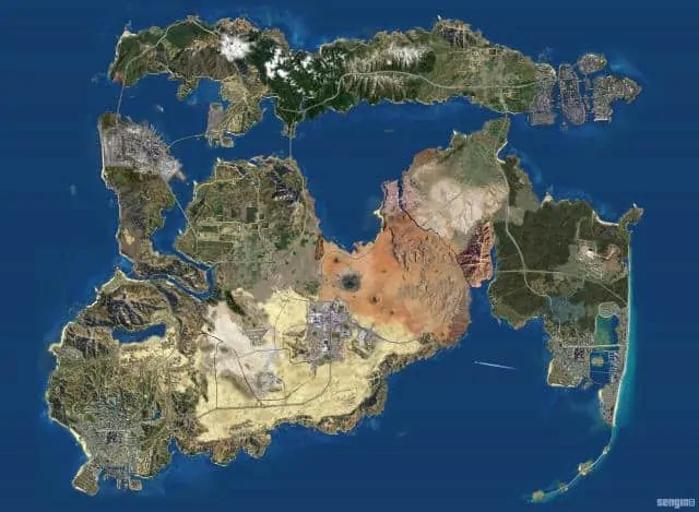 Check Out All Gta Cities On One Map