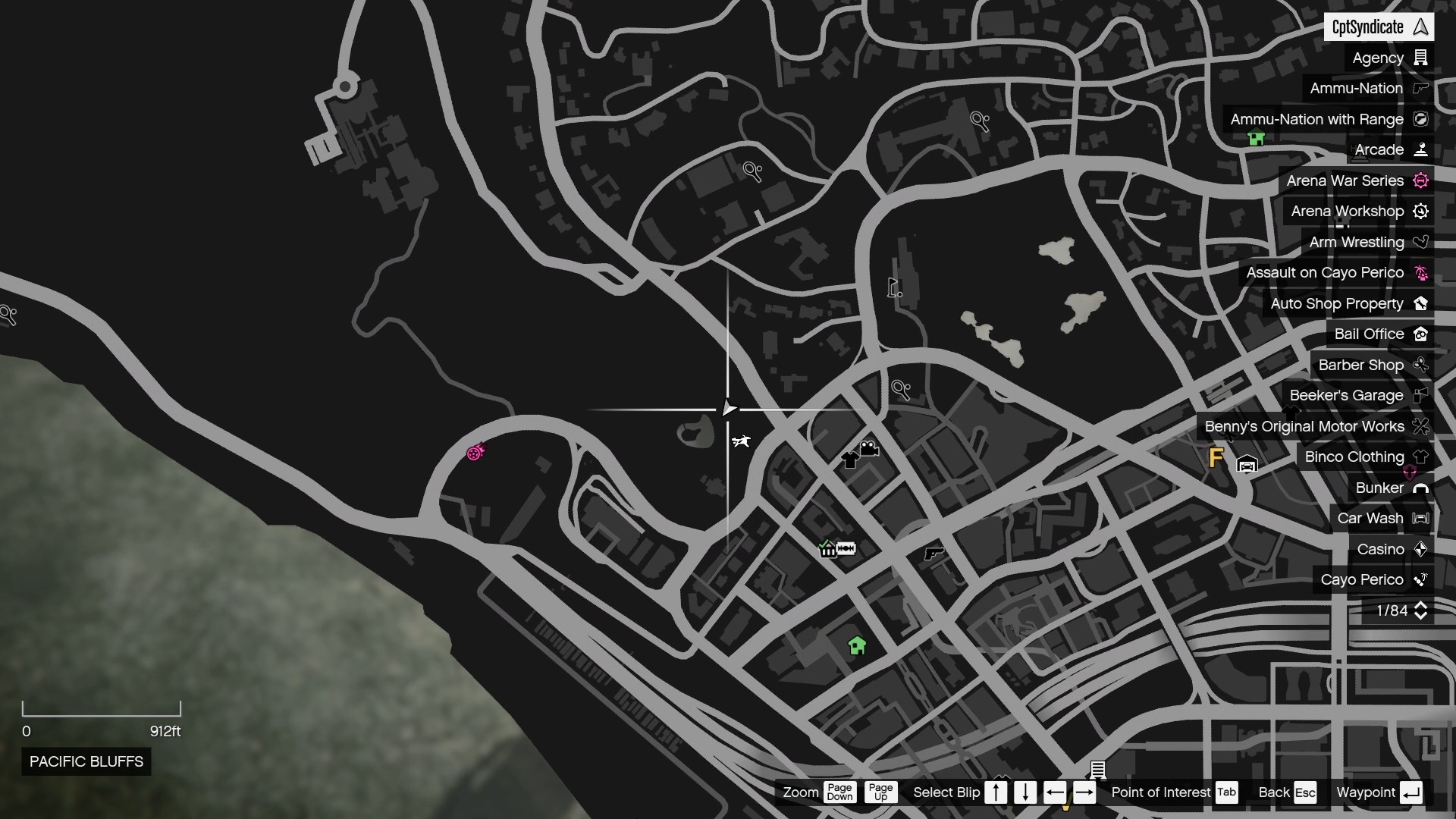 The map shows the location of the Yuanbao at the Hill Valley Church cemetery at Pacific Bluffs.