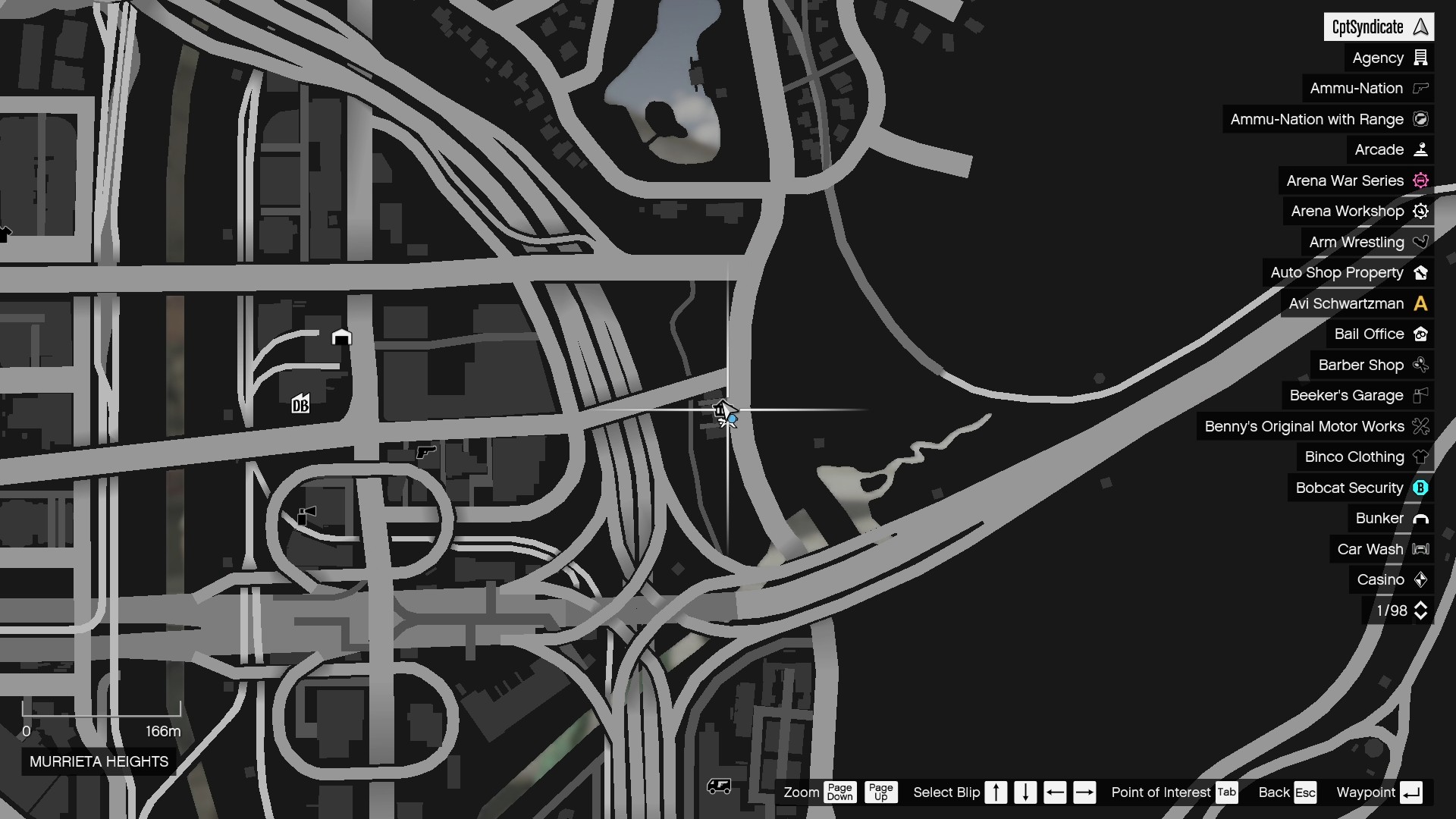 The map shows the location of the golden clover at Murrieta Heights.