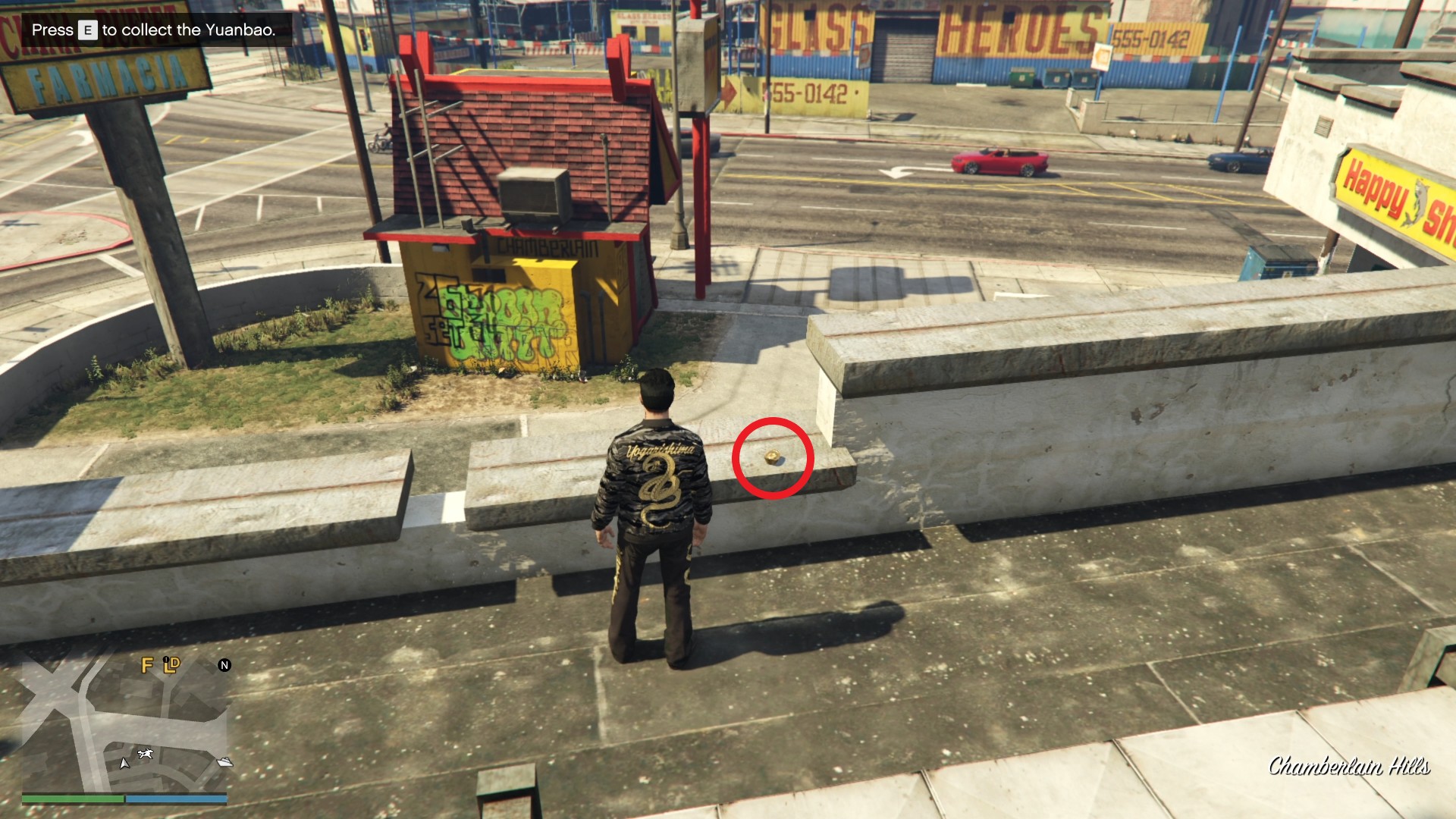 The Yuanbao is on the roof of Wok It Off restaurant.