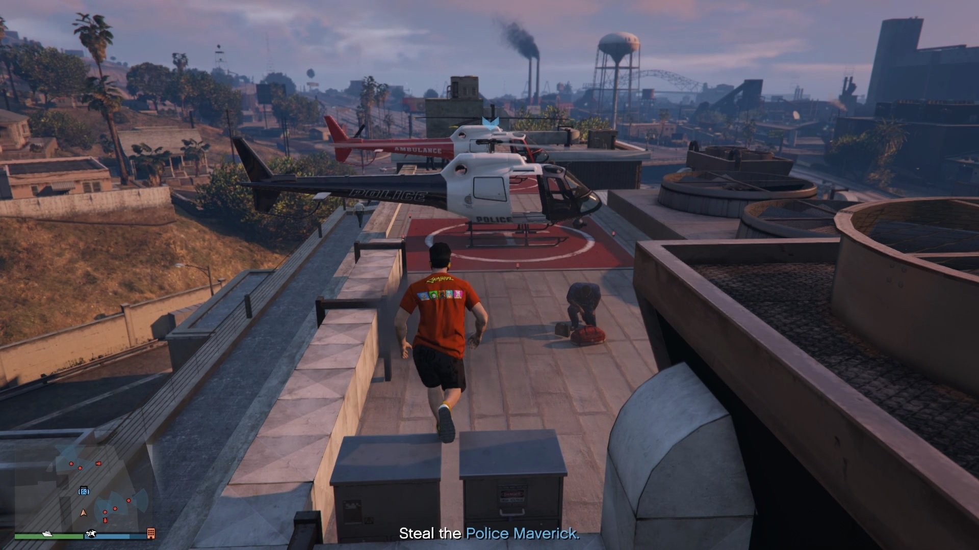 However, since you're already flying, it is easier to lose the cops.